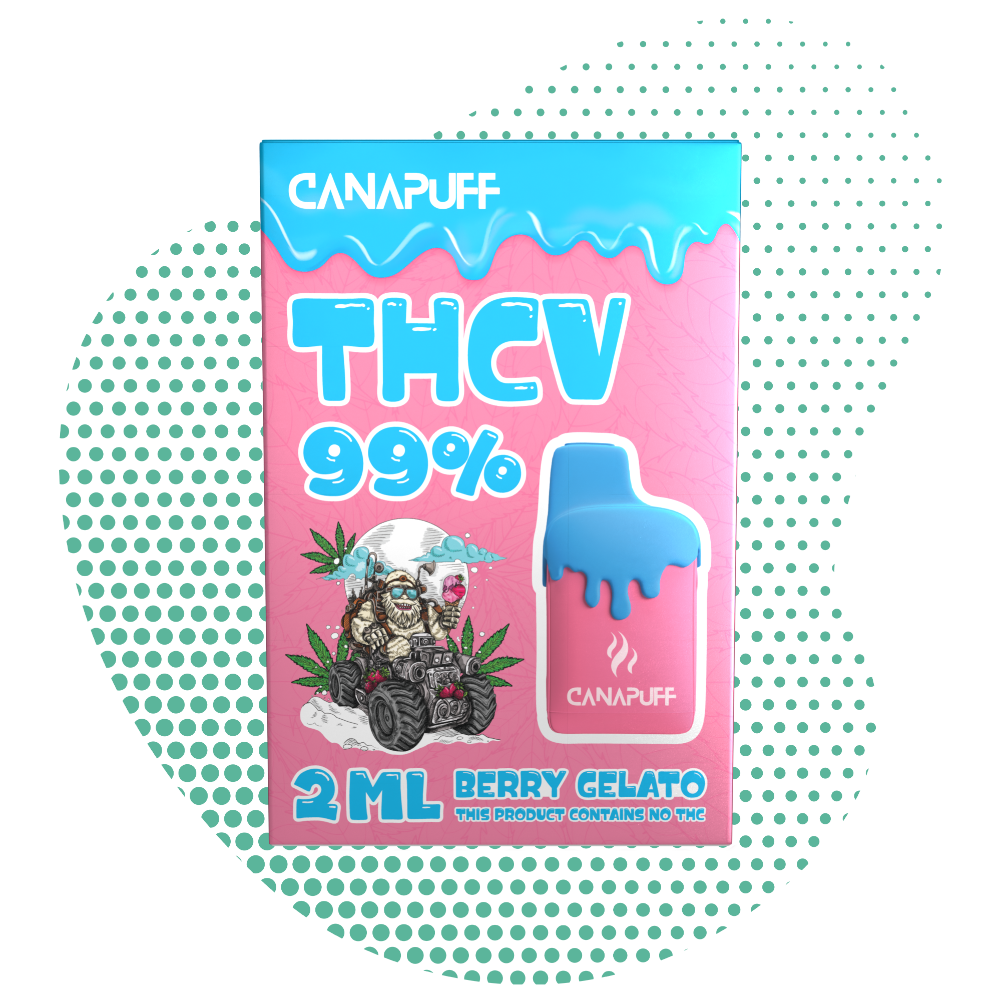 Berry Gelato 99% THCv - Canapuff - Uso Único - 2ml