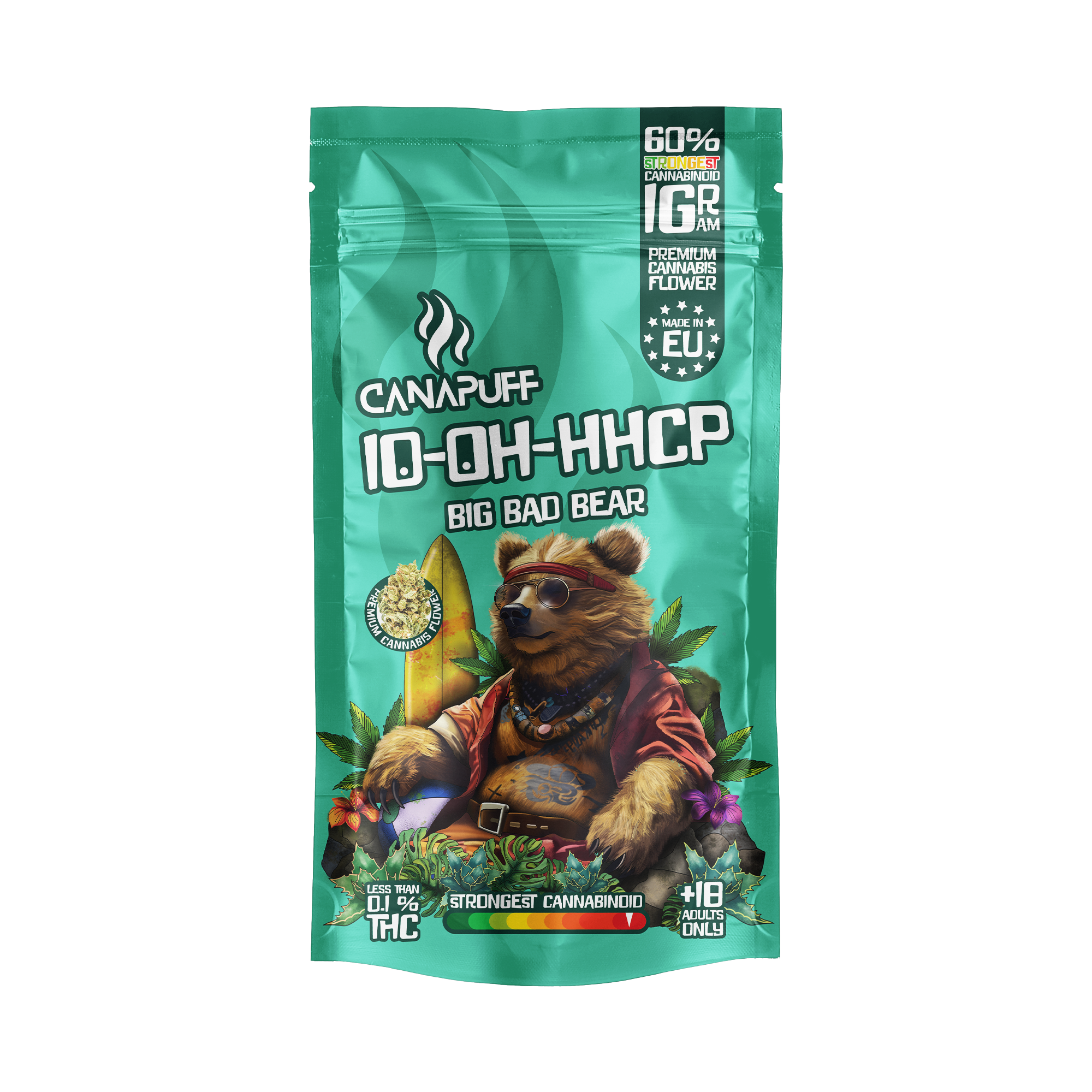 Canapuff - Big Bad Bear 60% - Flores 10-OH-HHCP