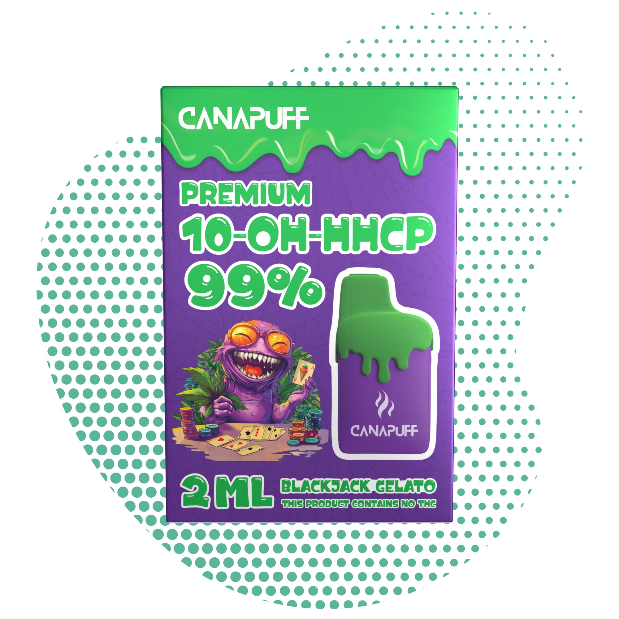 Blackjack Gelato 99% 10-OH-HHCP - Canapuff - Uso Único - 2ml