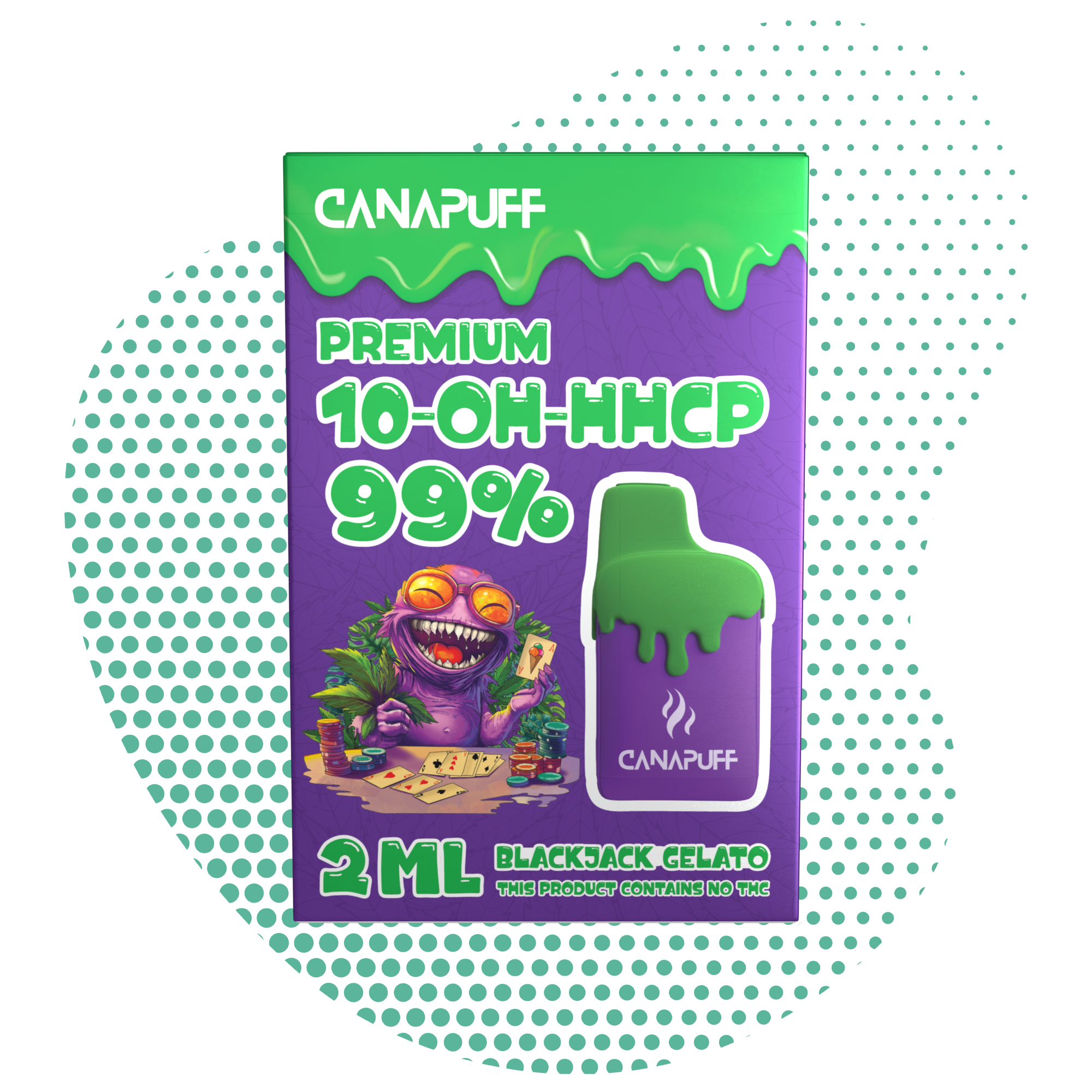 Blackjack Gelato 99% 10-OH-HHCP - Canapuff - Uso Único - 2ml