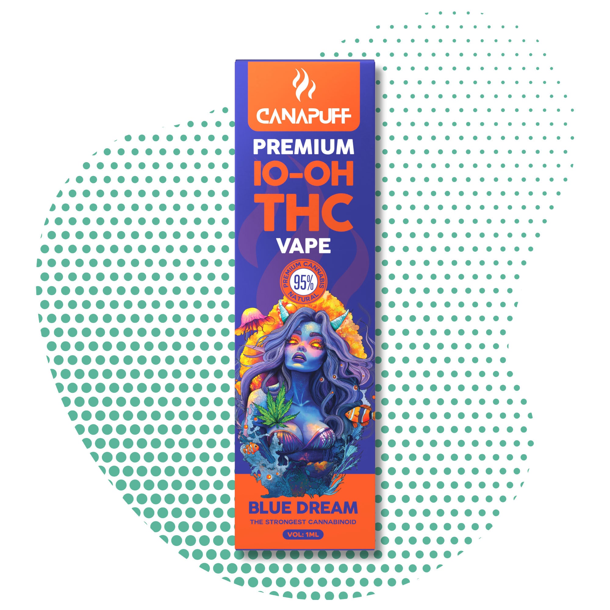 Blue Dream 95% 10-OH-THC - Canapuff - One Use - 1ml