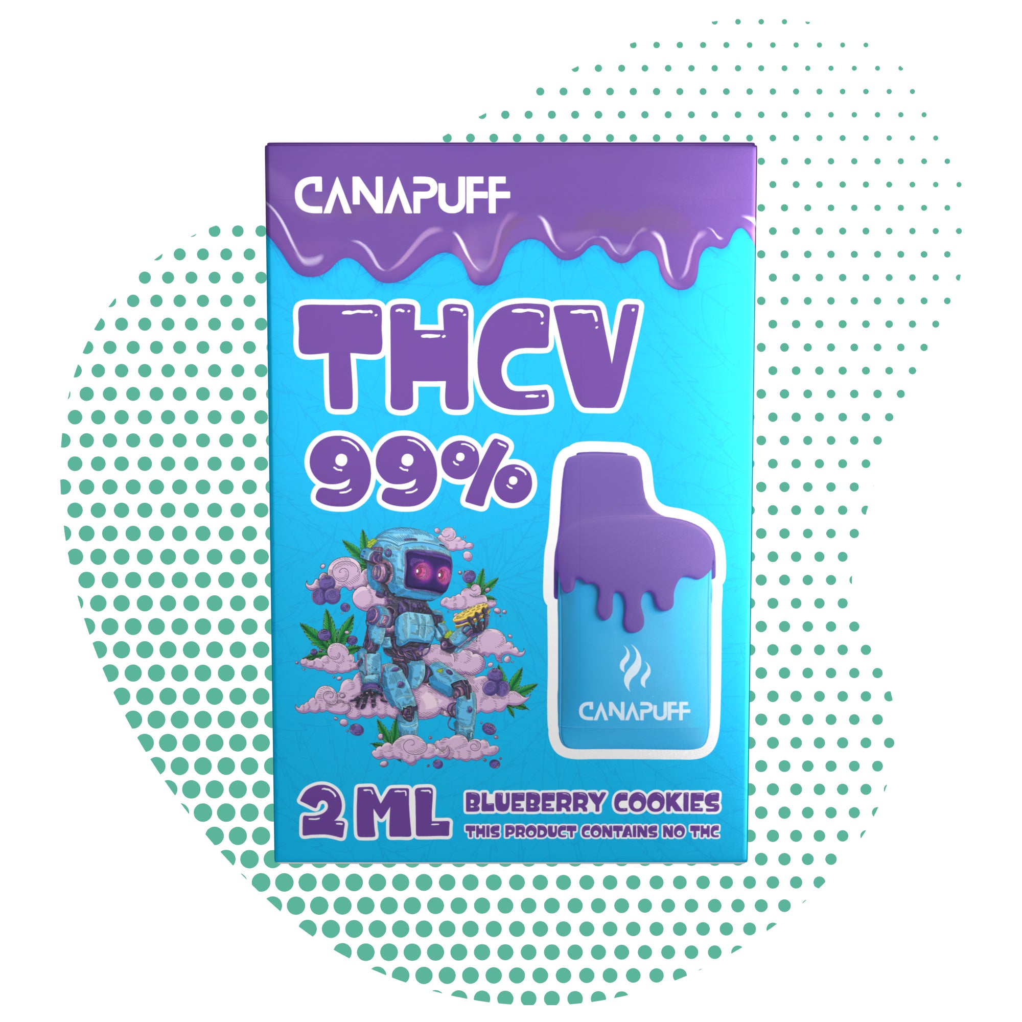 Blueberry Cookies 99% THCv - Canapuff - Uso único - 2ml