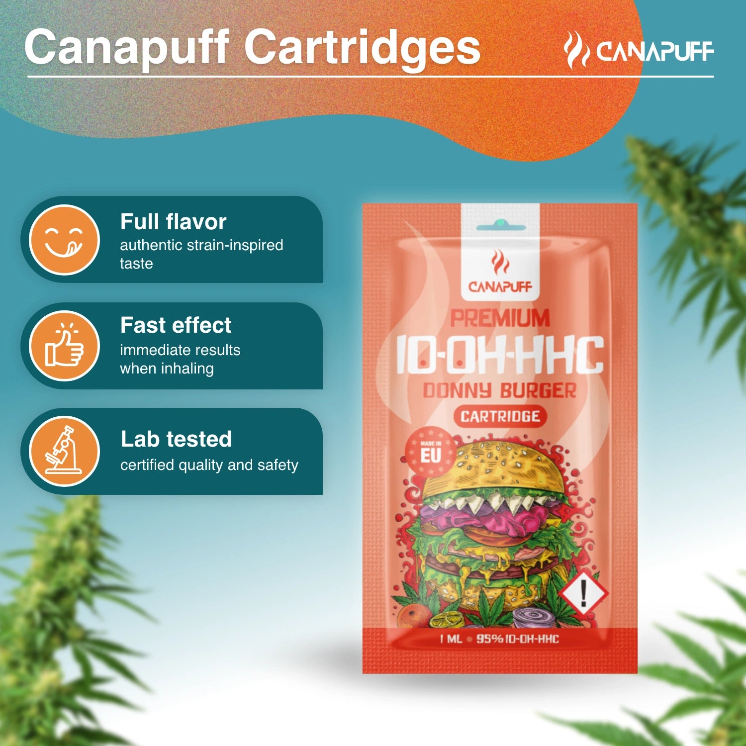 Canapuff - Donny Burger - 10-OH-HHC 95% - cartucho