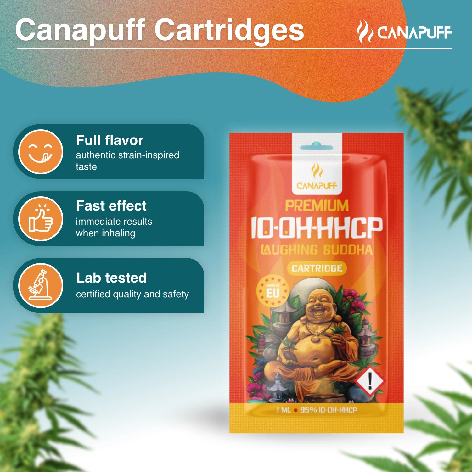 Canapuff - Buda Risonho - 10-OH-HHCP 95% - cartucho