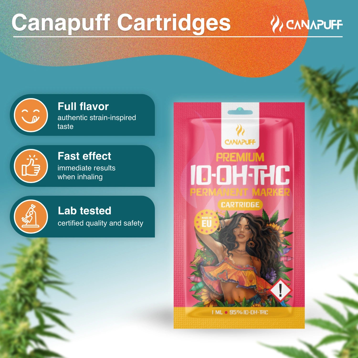 Canapuff - Marcador Permanente - 10-OH-THC 95% - cartucho