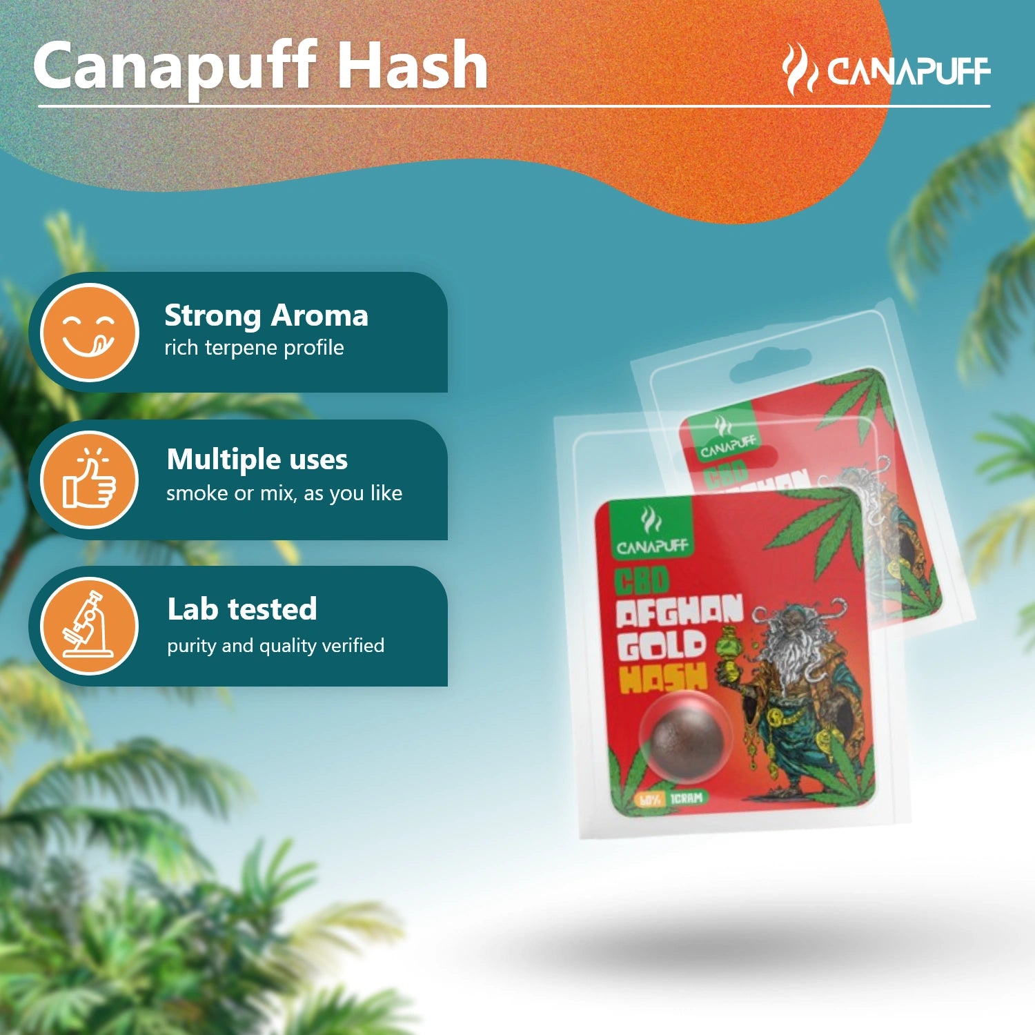 Ouro Afegão - CBD Hash 60%