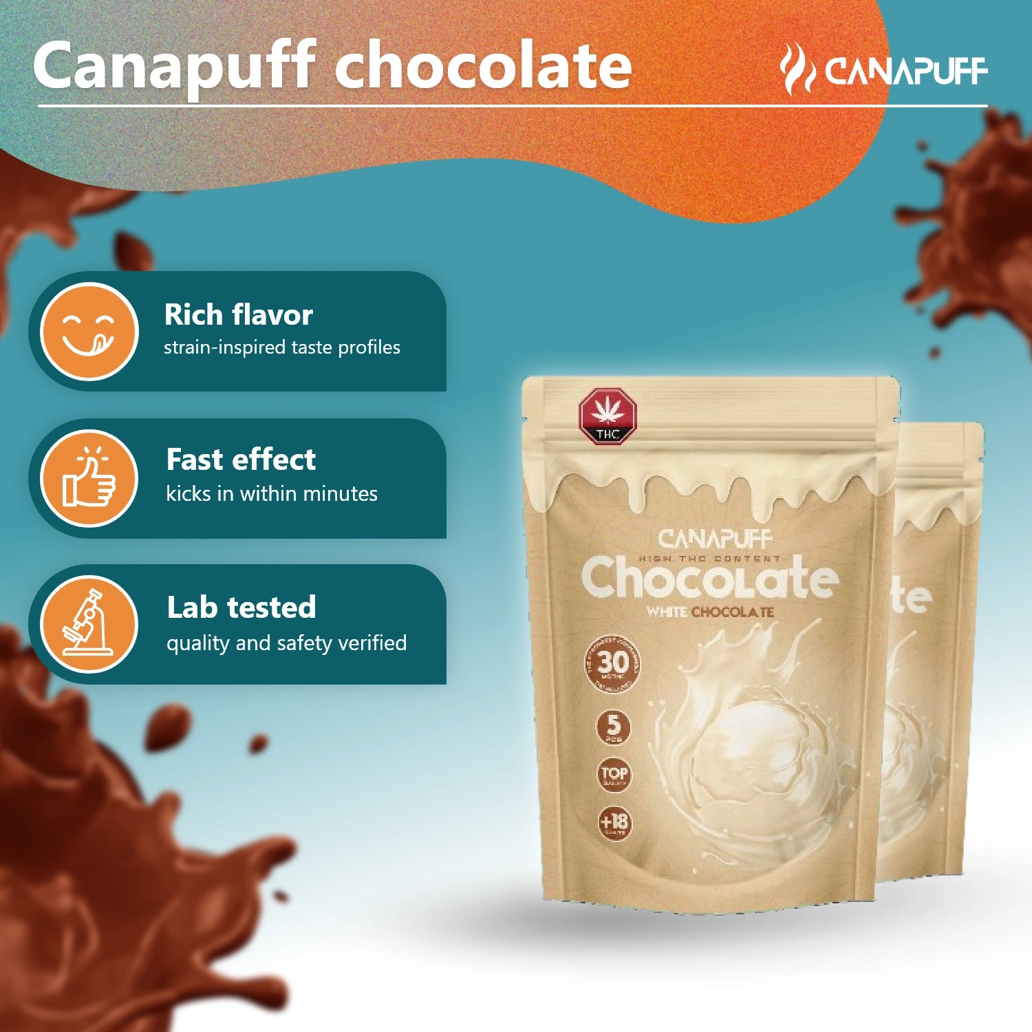 THC Chocolate - Branco