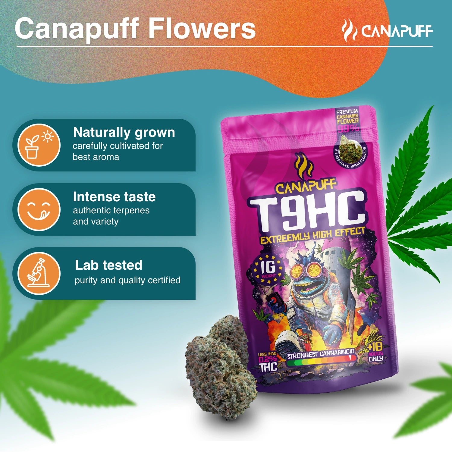 Canapuff - Extreemly 99% - Flores T9HC