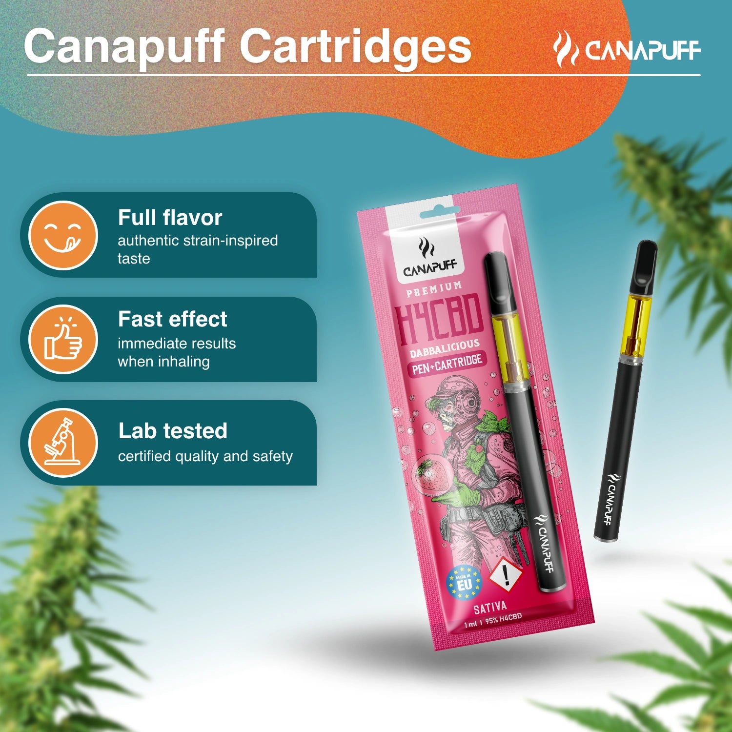 Dabbalicious - H4CBD 95% - Caneta + Cartucho