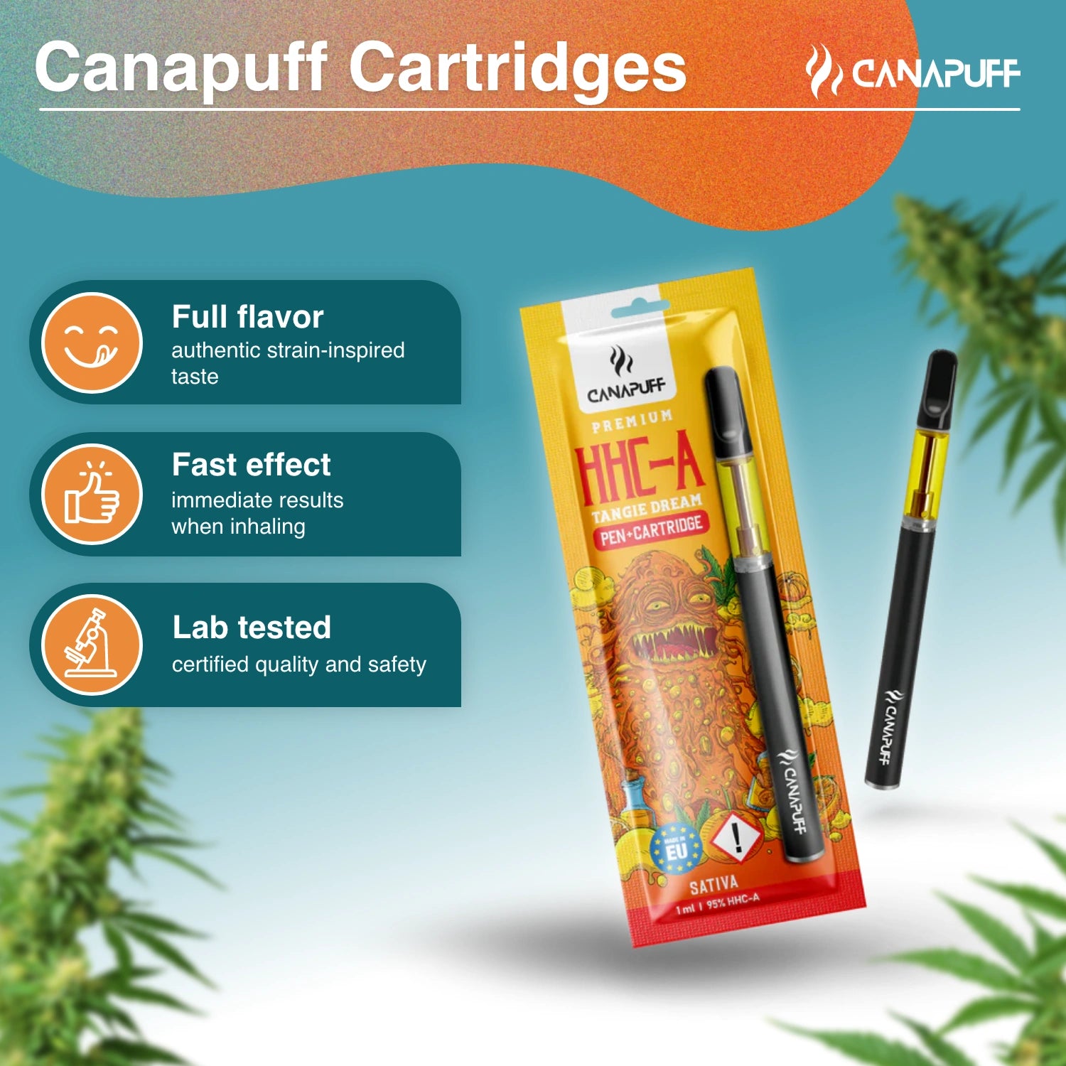 Canapuff - Tangie Dream - HHC-A 95% - Caneta+Cartucho