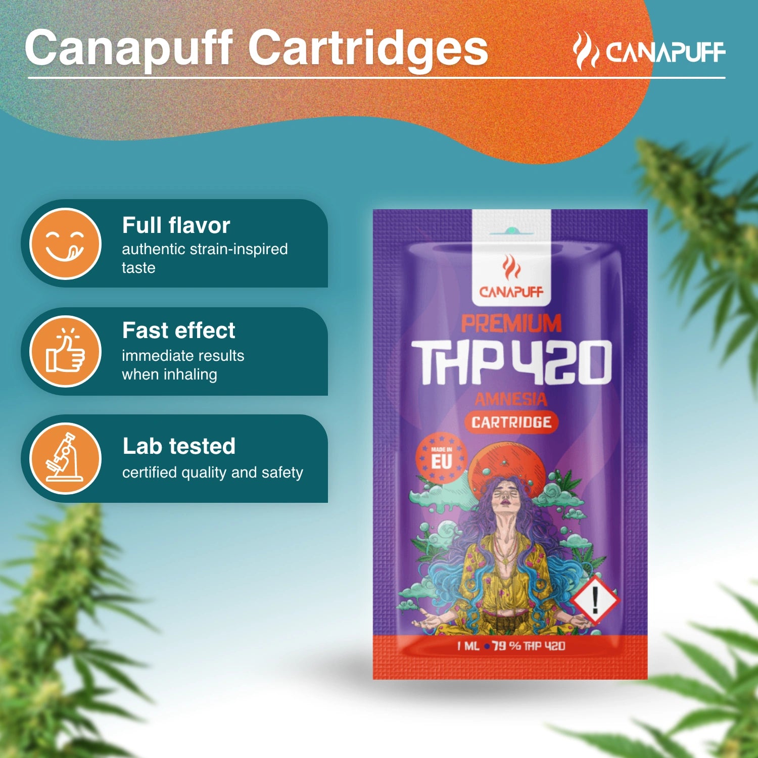 Canapuff - Amnesia - THP420 79% - cartucho