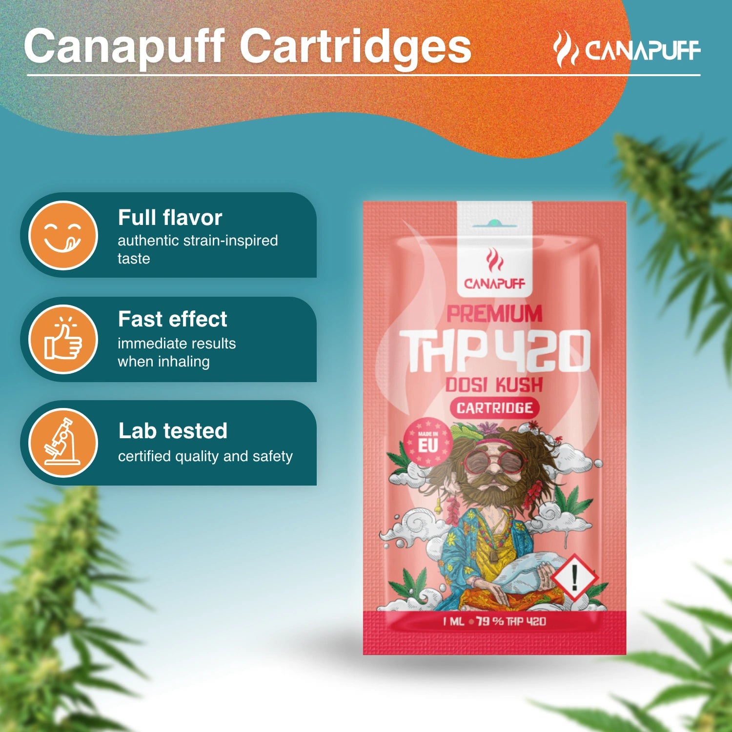 Canapuff - Dosi Kush - THP420 79% - cartucho