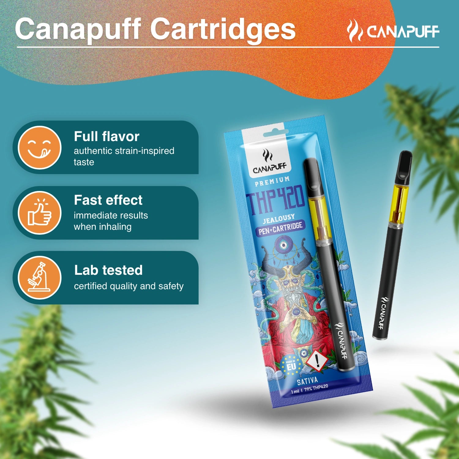 Canapuff - Ciúme - THP420 79% - Caneta+Cartucho
