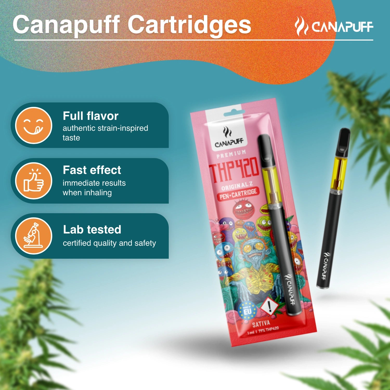 Canapuff - Original Z - THP420 79% - Caneta+Cartucho