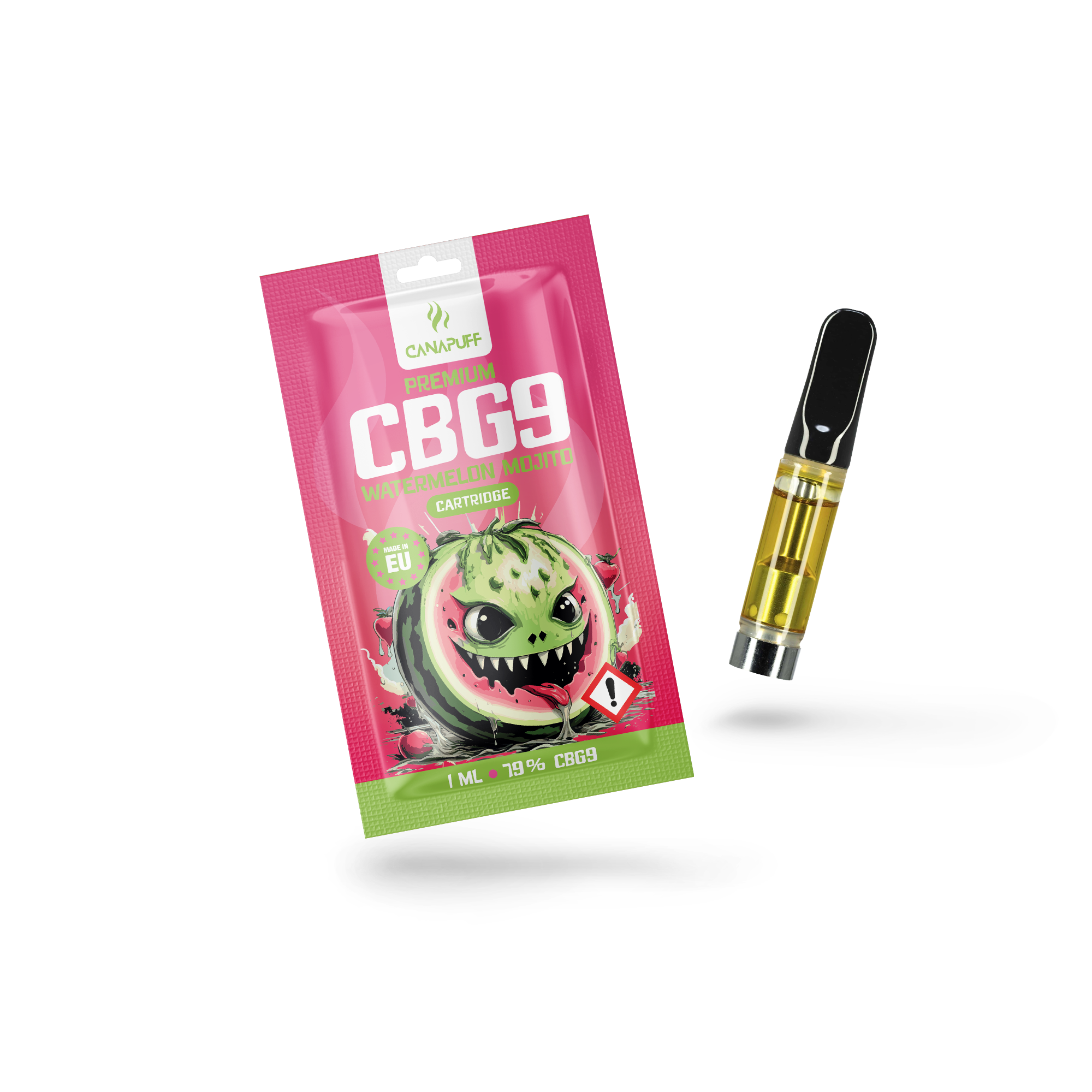 Canapuff - Mojito de melancia - CBG9 79% - cartucho