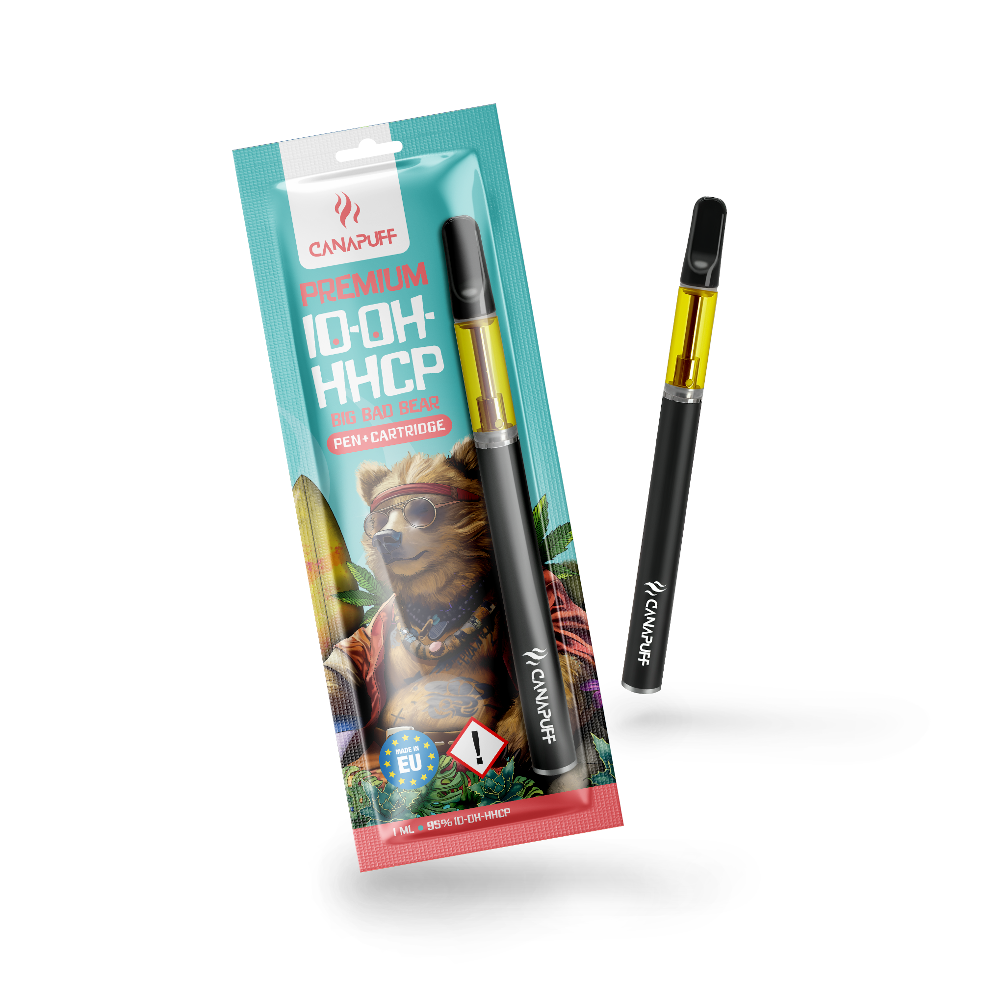 Canapuff - Big Bad Bear - 10-OH-HHCP 95% - Caneta+Cartucho