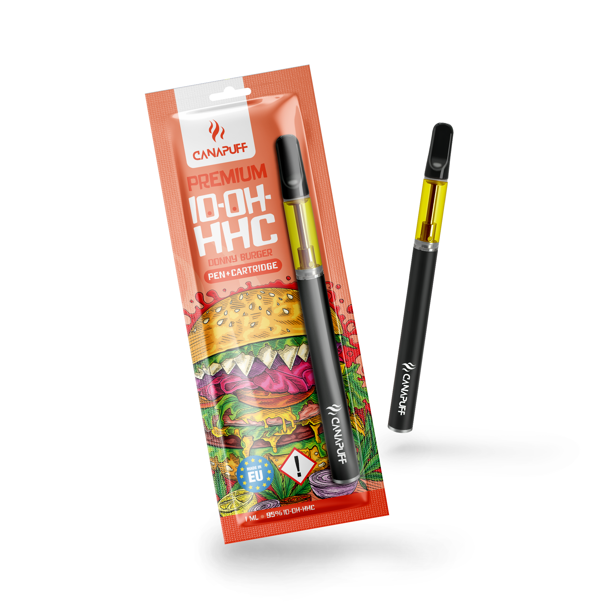 Canapuff - Donny Burger - 10-OH-HHC 95% - Caneta+Cartucho