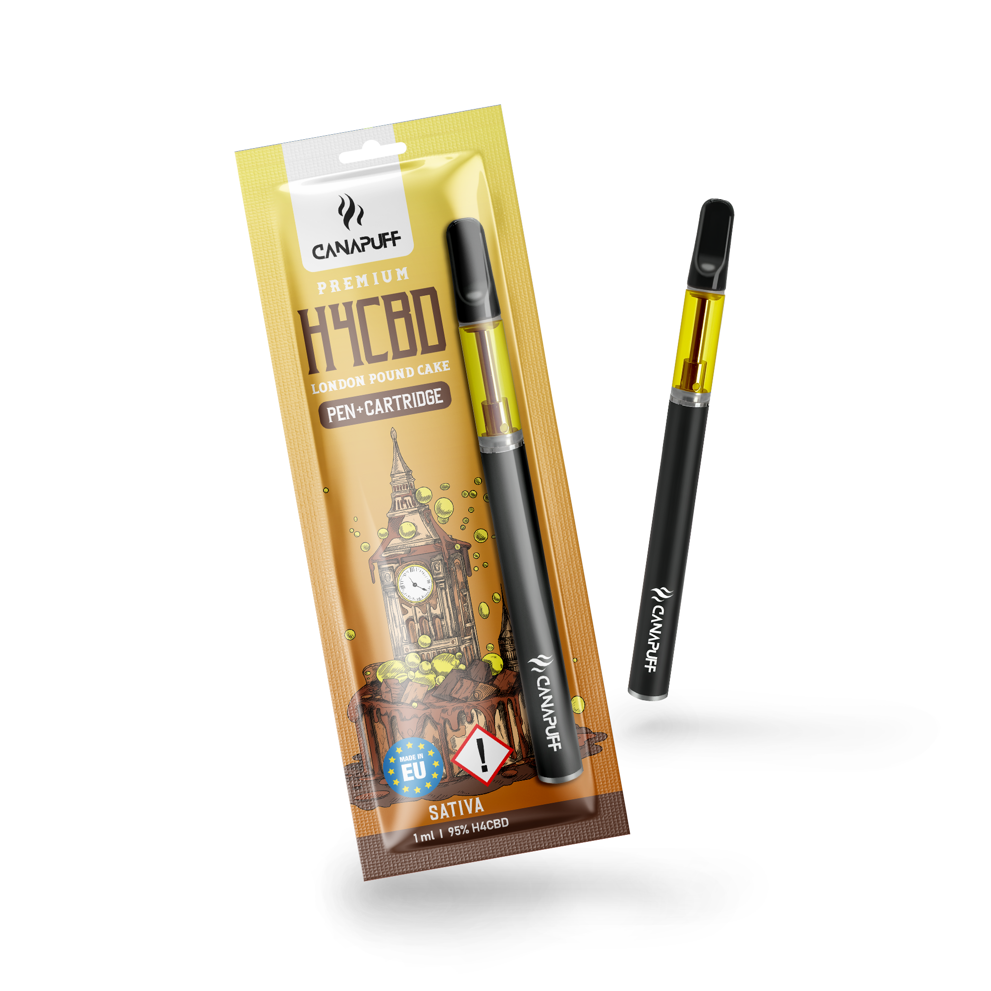 London Pound Cake - H4CBD 95% - Caneta + Cartucho