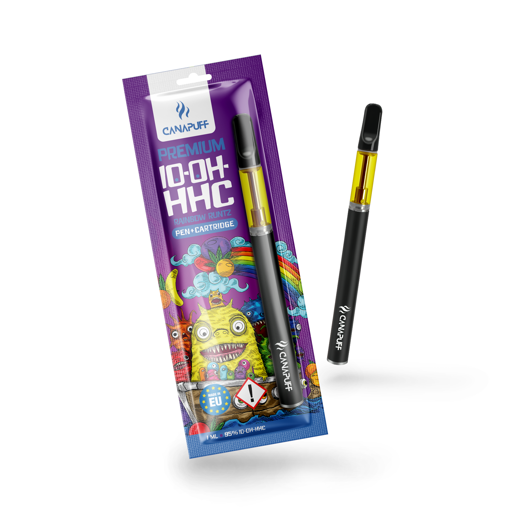 Canapuff - Rainbow Runtz - 10-OH-HHC 95% - Caneta+Cartucho