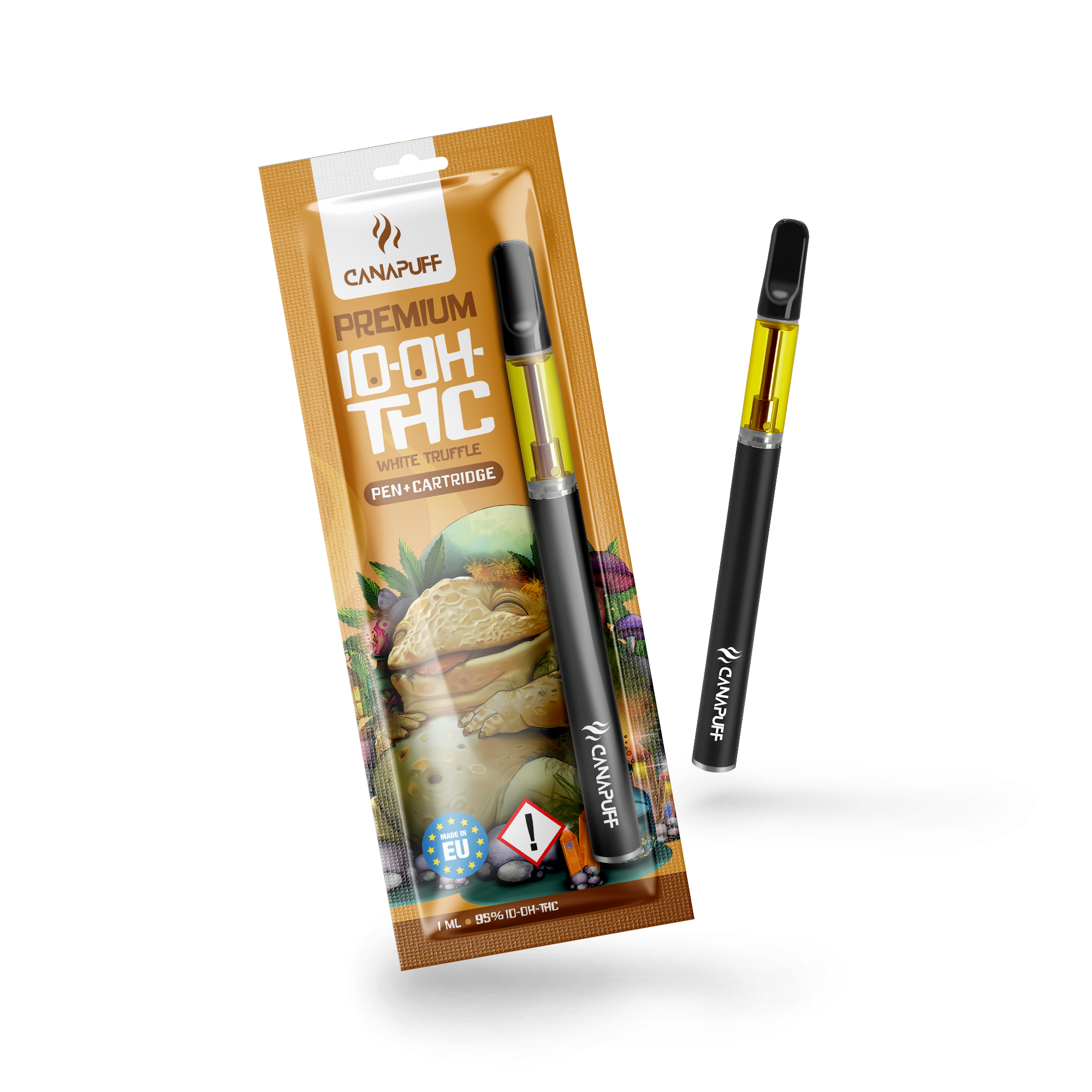 Canapuff - Trufa Branca - 10-OH-THC 95% - Caneta+Cartucho