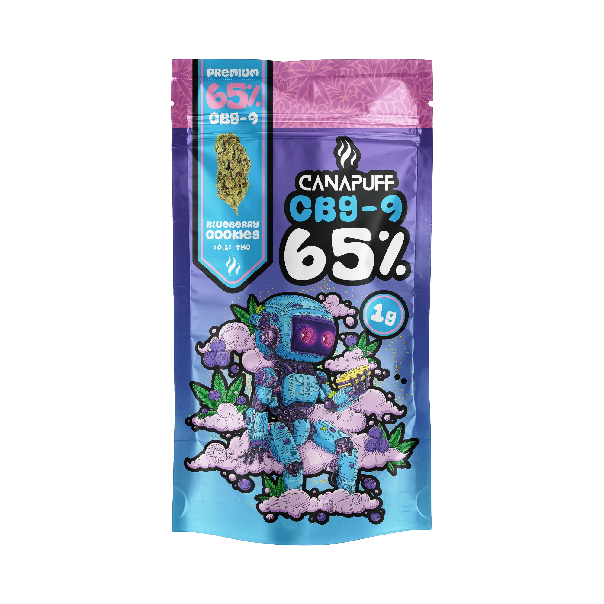 Canapuff - Blueberry Cookie 65% - CBG9 Flowers-Canapuff