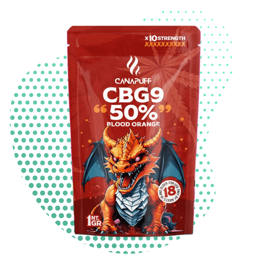 Canapuff - Blood Orange 50% - CBG9 Flowers Canapuff