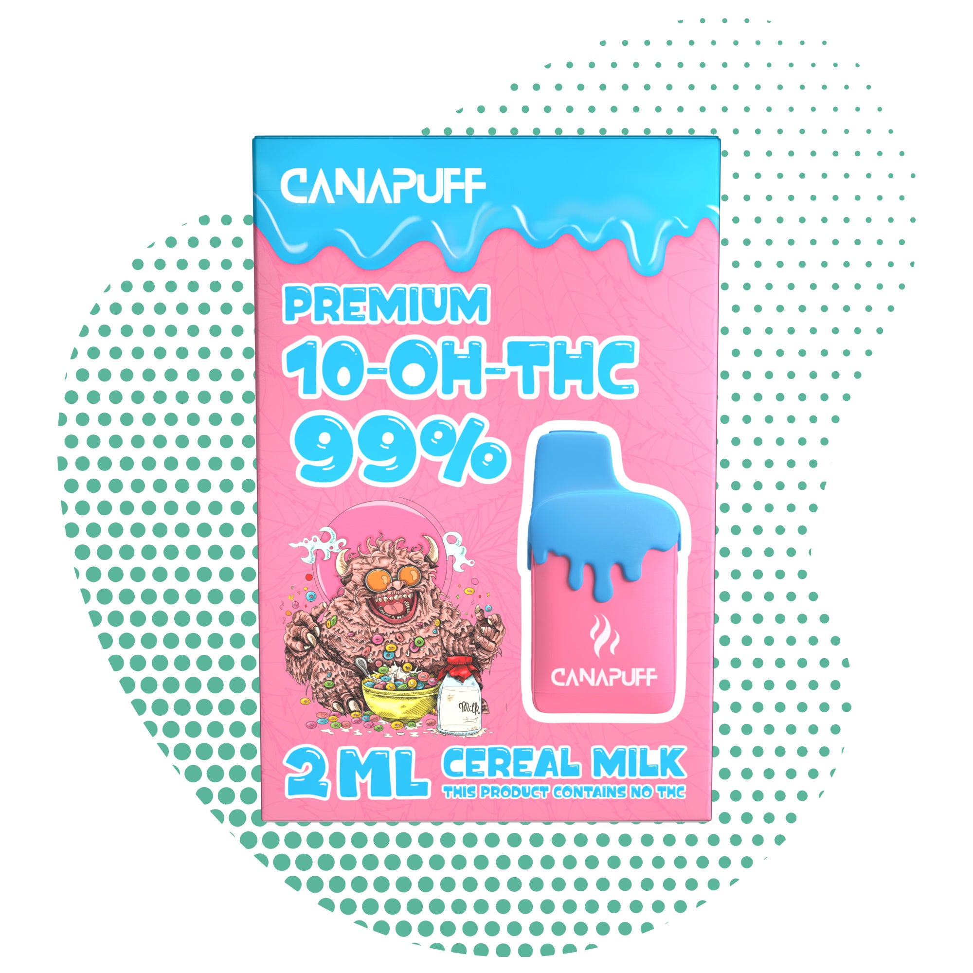 Leite de Cereais 99% 10-OH-THC - Canapuff - Uso Único - 2ml