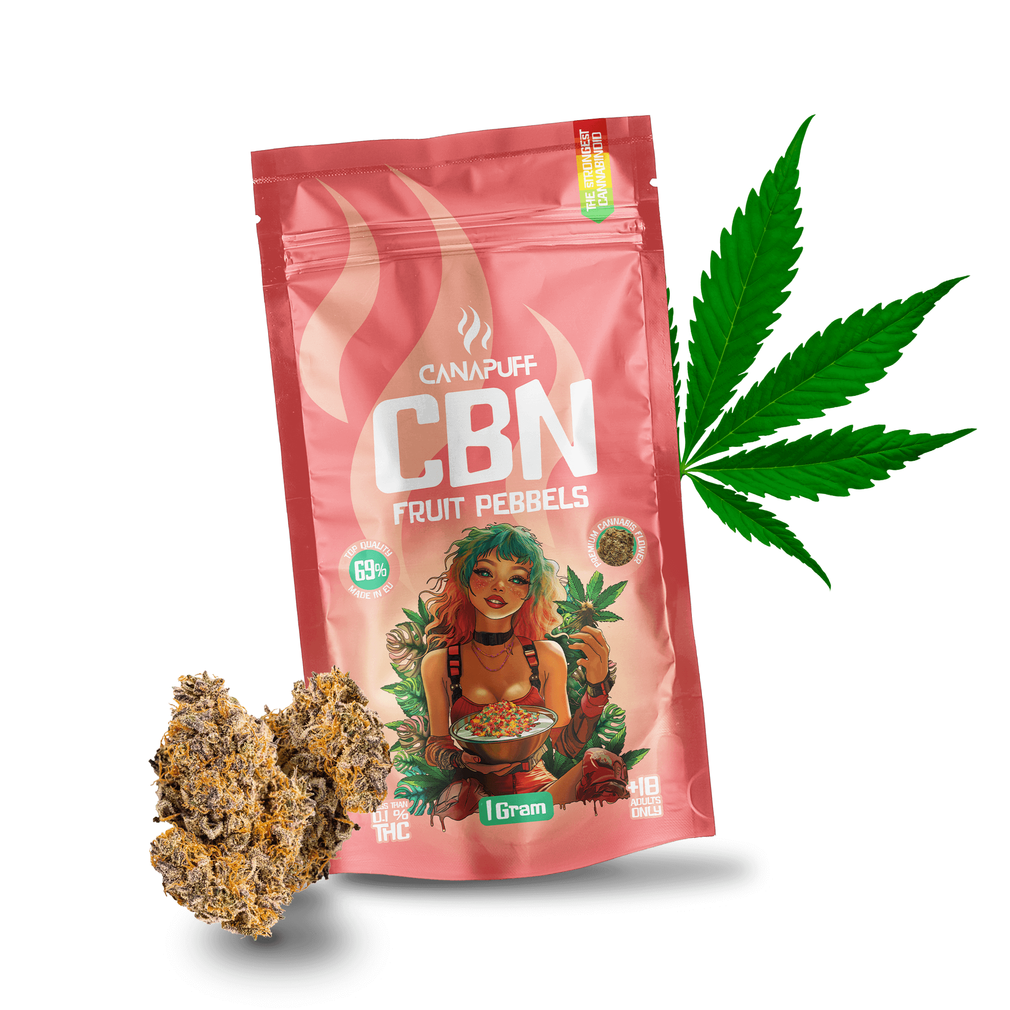 CBN Flores Pebbels de Fruta 69%