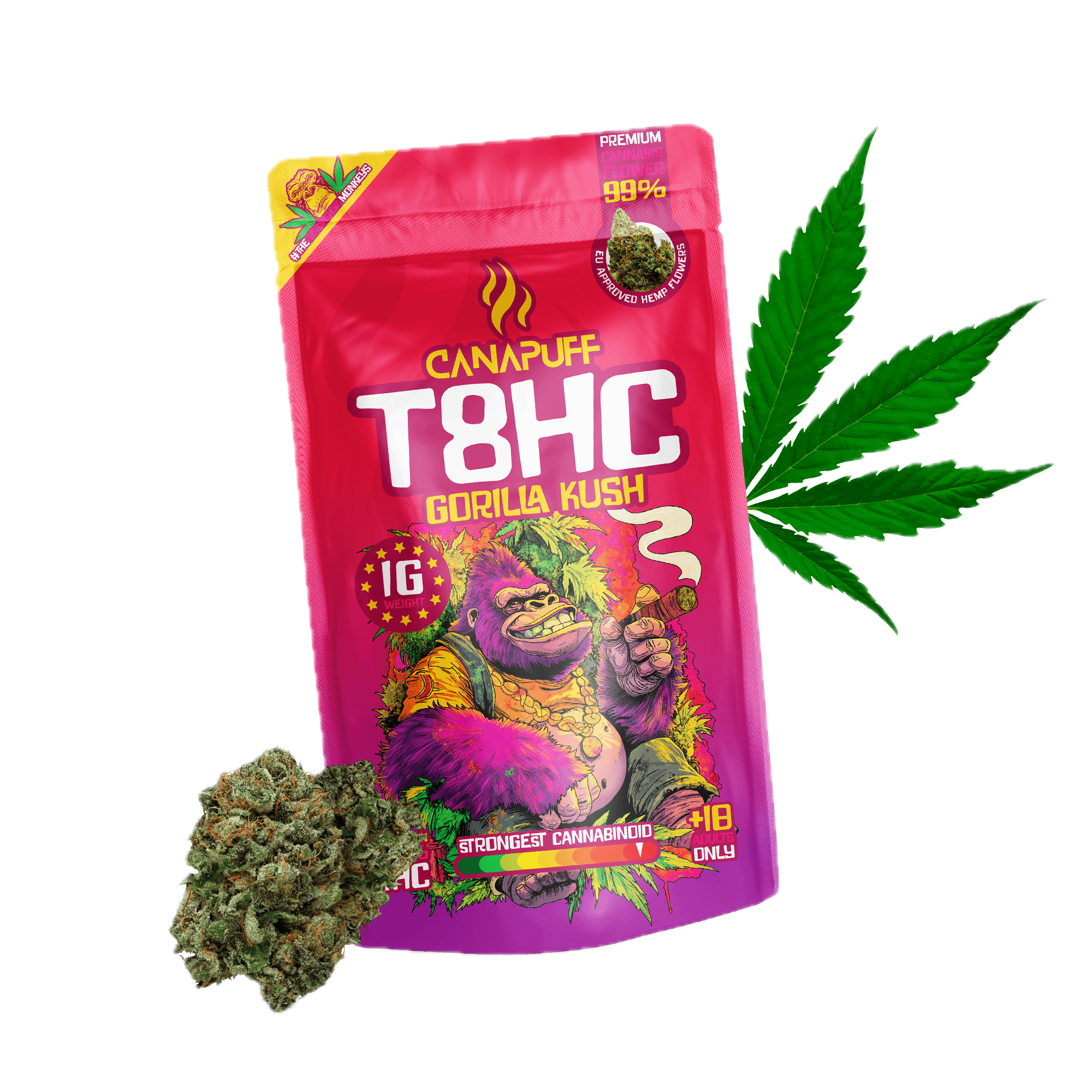 T8HC Flores Gorilla Kush 99%