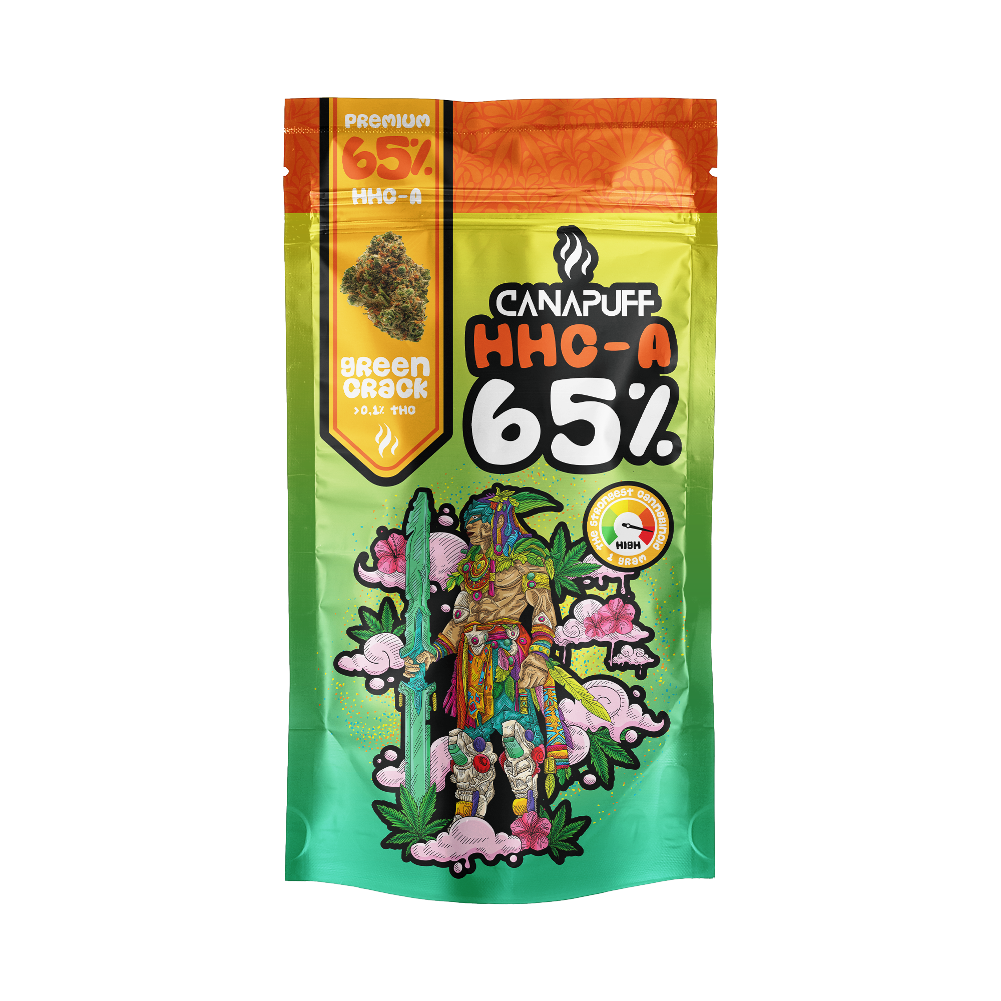 Canapuff - Green Crack 65% - Flores HHC-A