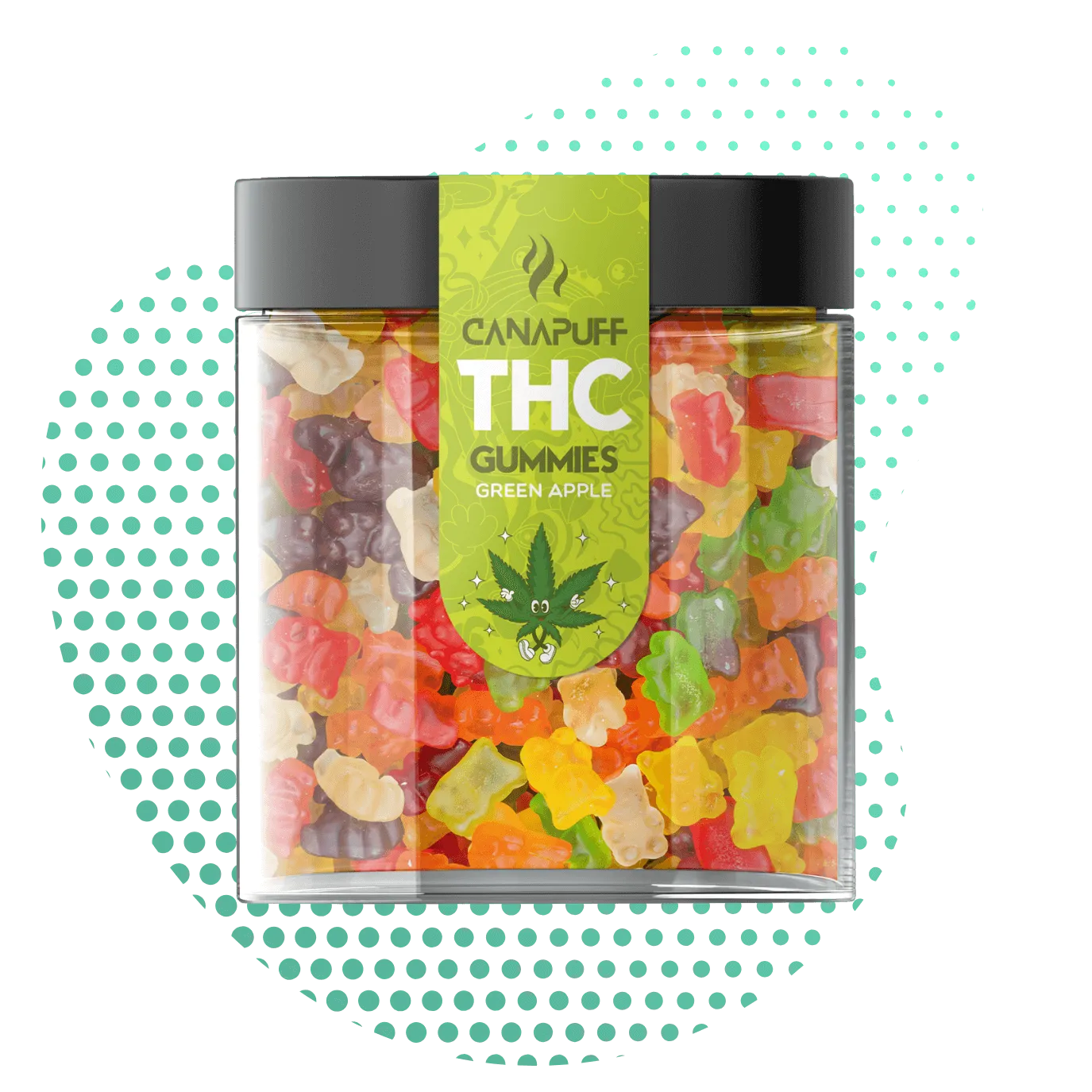 THC Gummies Green Apple-Canapuff