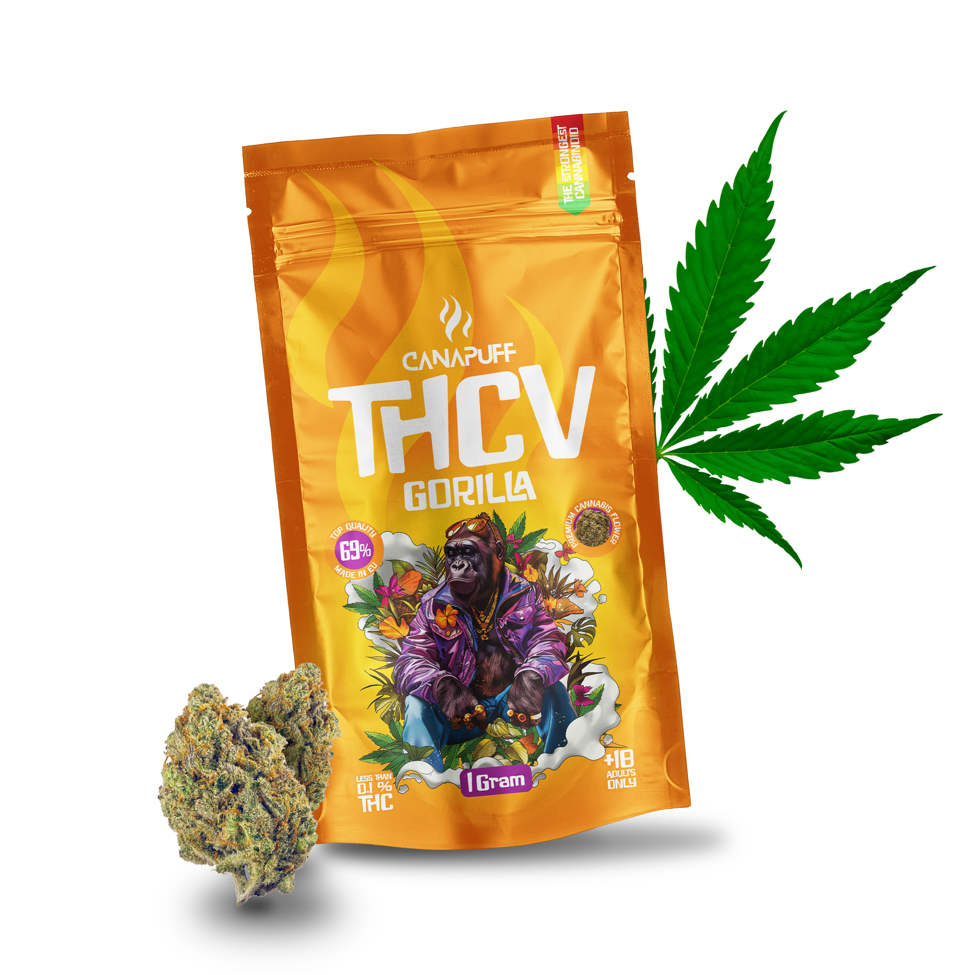 Canapuff - Gorilla 69% - Flores THCv