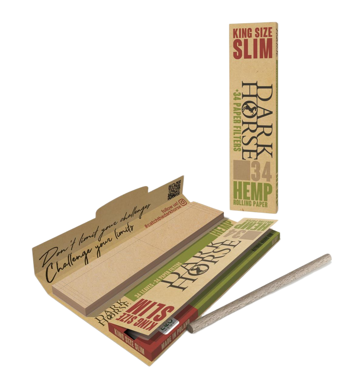 Conjunto de Papel de Enrolar + Filtros Dark Horse 1 1/4