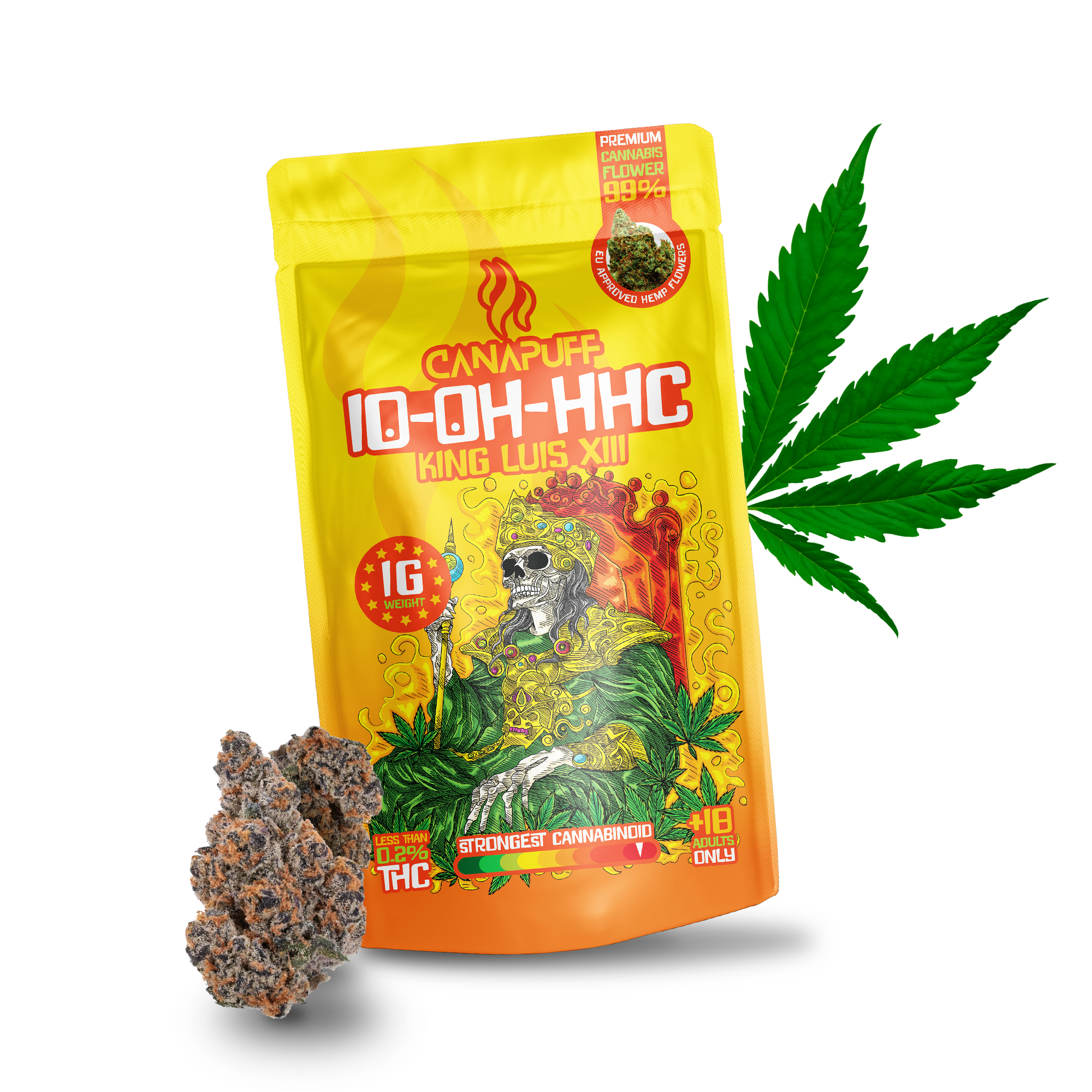 Canapuff - Rei Luis XIII 99% - 10-OH-HHC Flores