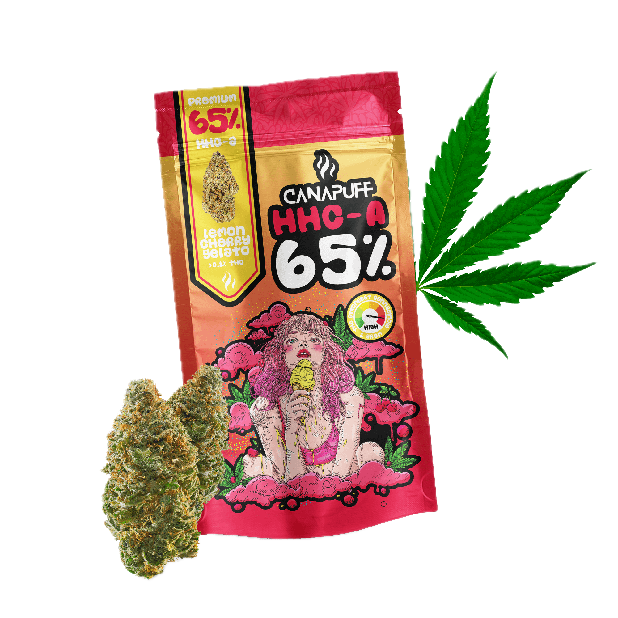 HHC-A Flores Lemon Cherry Gelato 65%