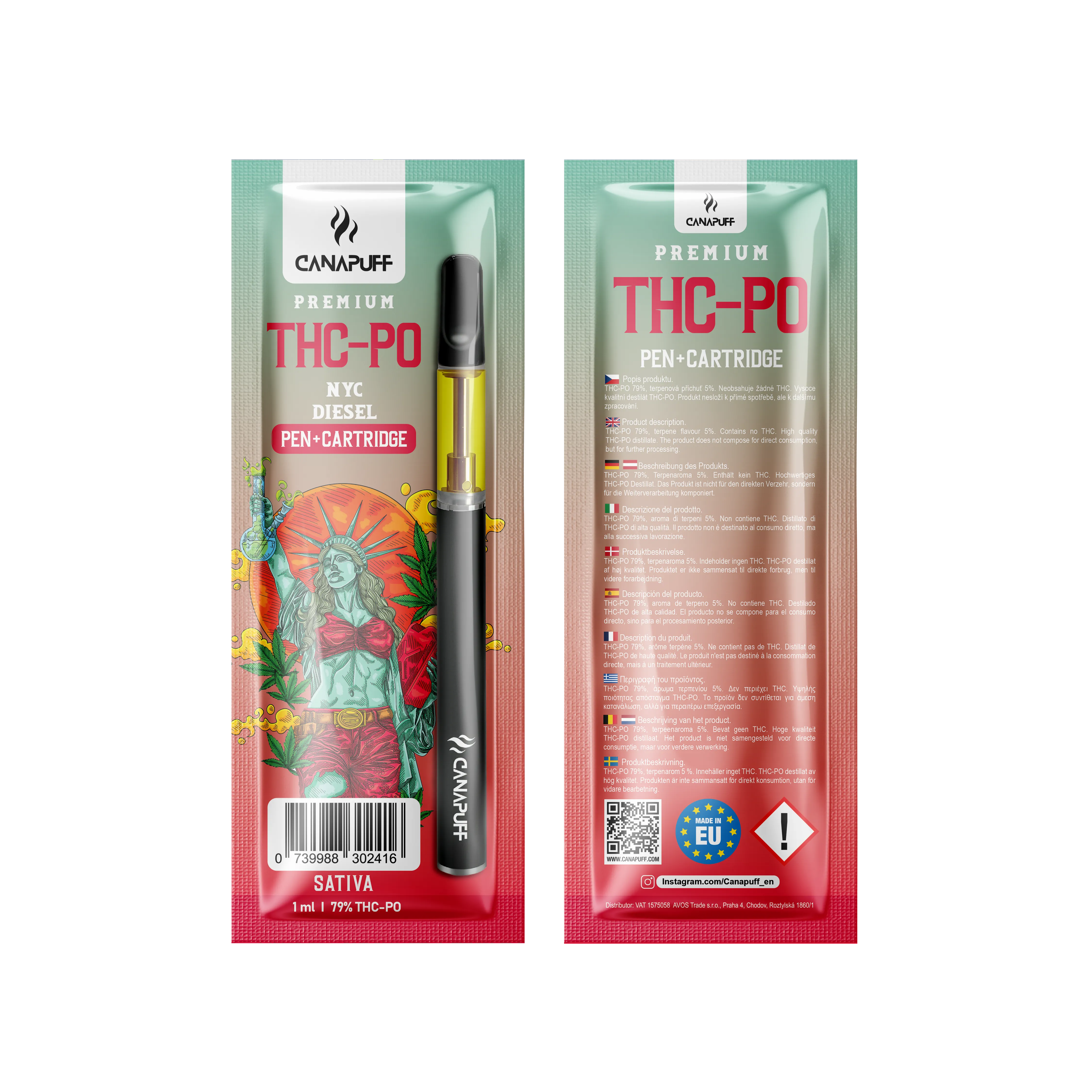 canapuff nyc diesel thc po 79 cartucho para caneta