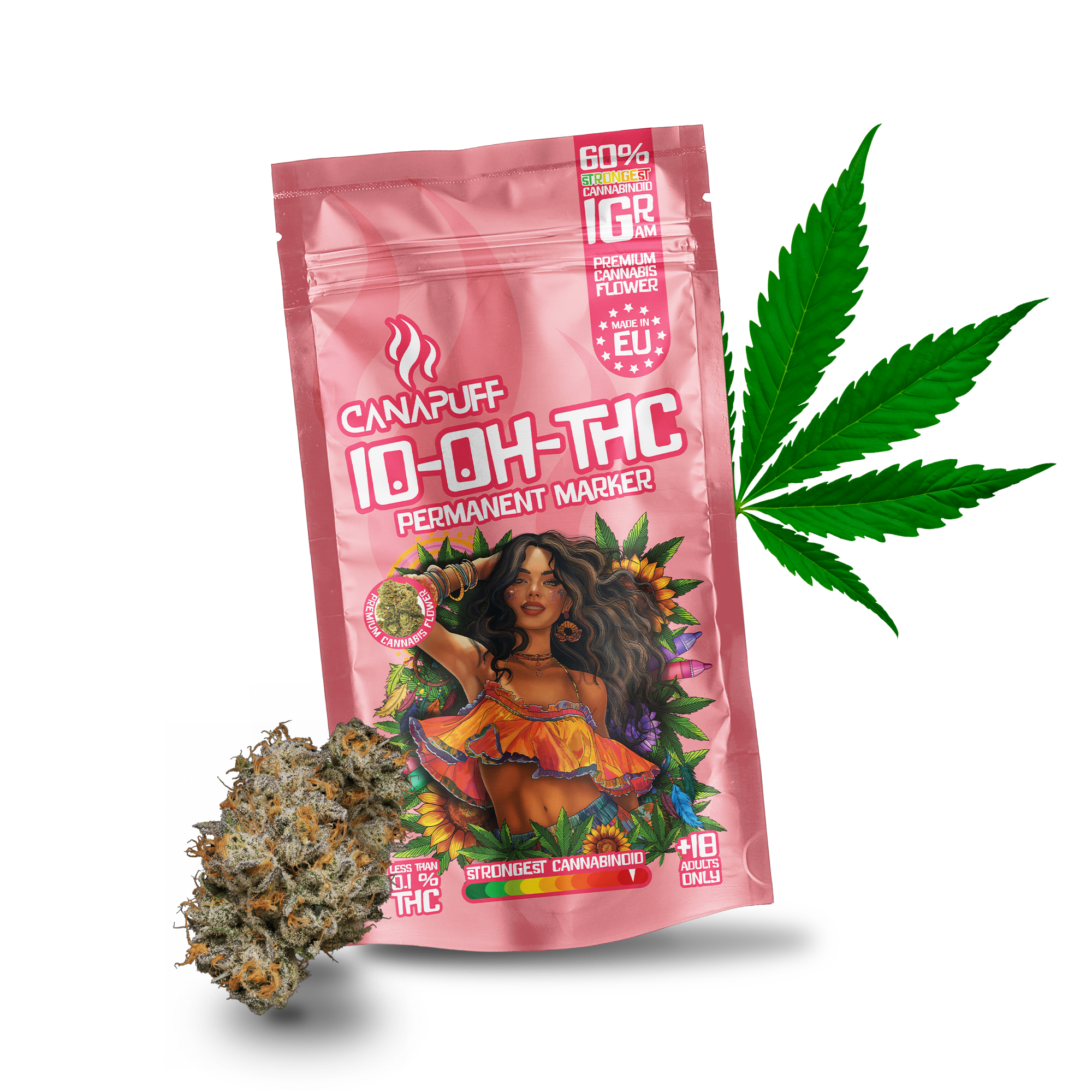 Canapuff - Marcador Permanente 60% - 10-OH-THC Flores