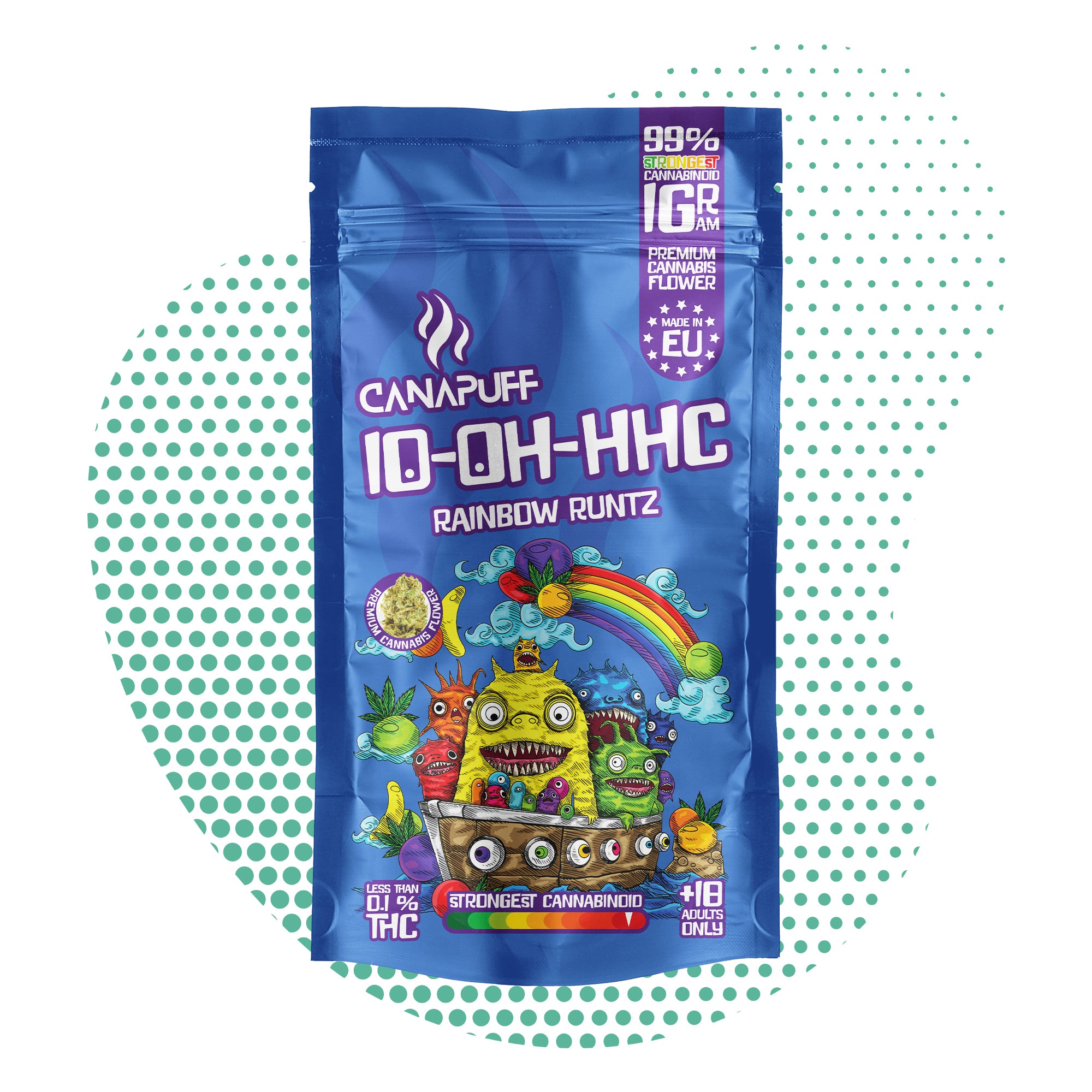 Canapuff - Rainbow Runtz 99% - Flores 10-OH-HHC