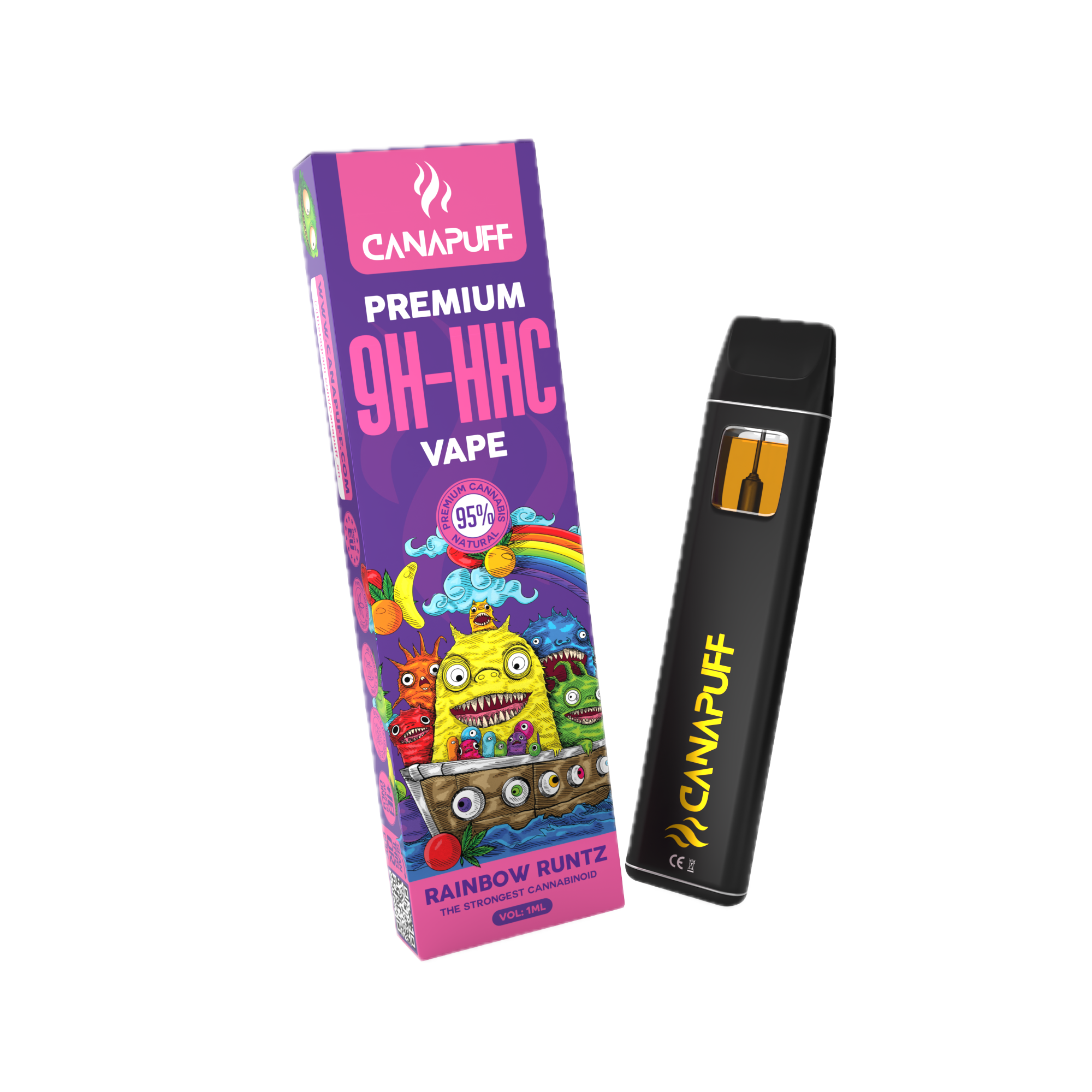 Rainbow Runtz 95% 9H-HHC - Canapuff - Vape - 1ml