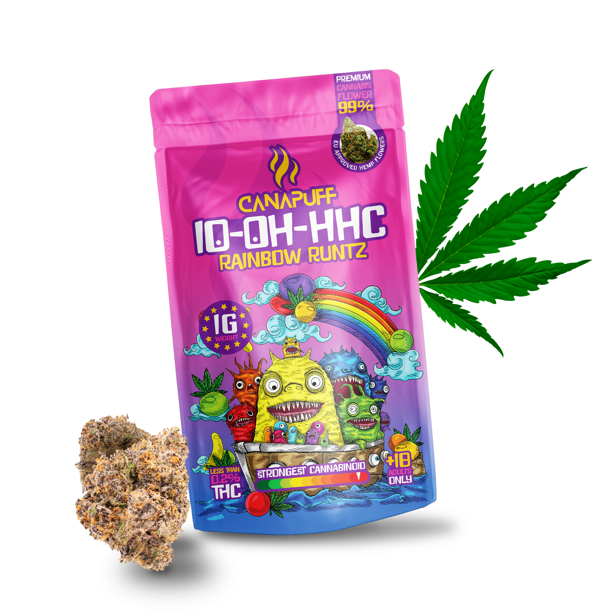 Canapuff - Rainbow Runtz 99% - Flores 10-OH-HHC