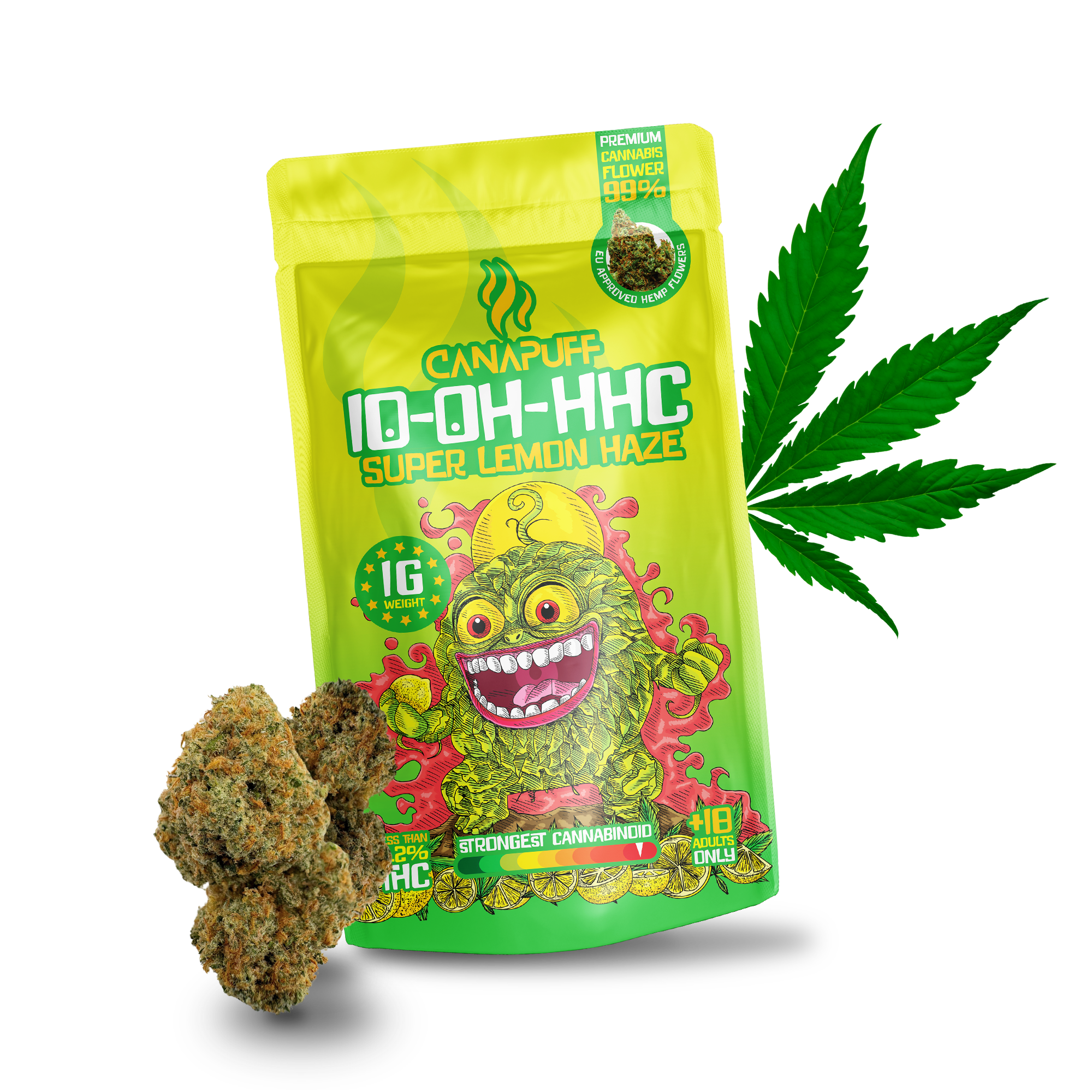 Canapuff - Super Lemon Haze 99% - Flores 10-OH-HHC