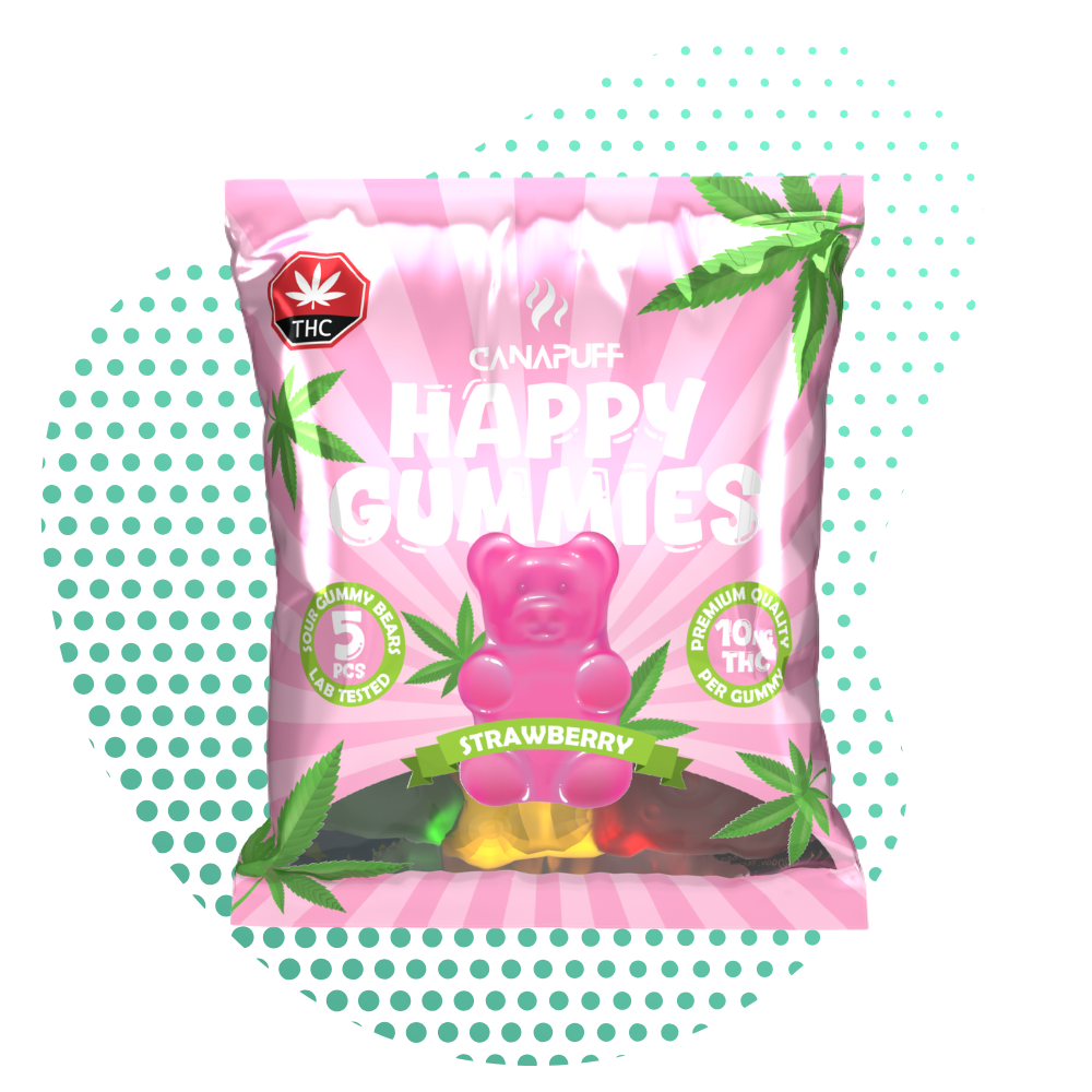 THC Gummies Strawberry 5 Piece