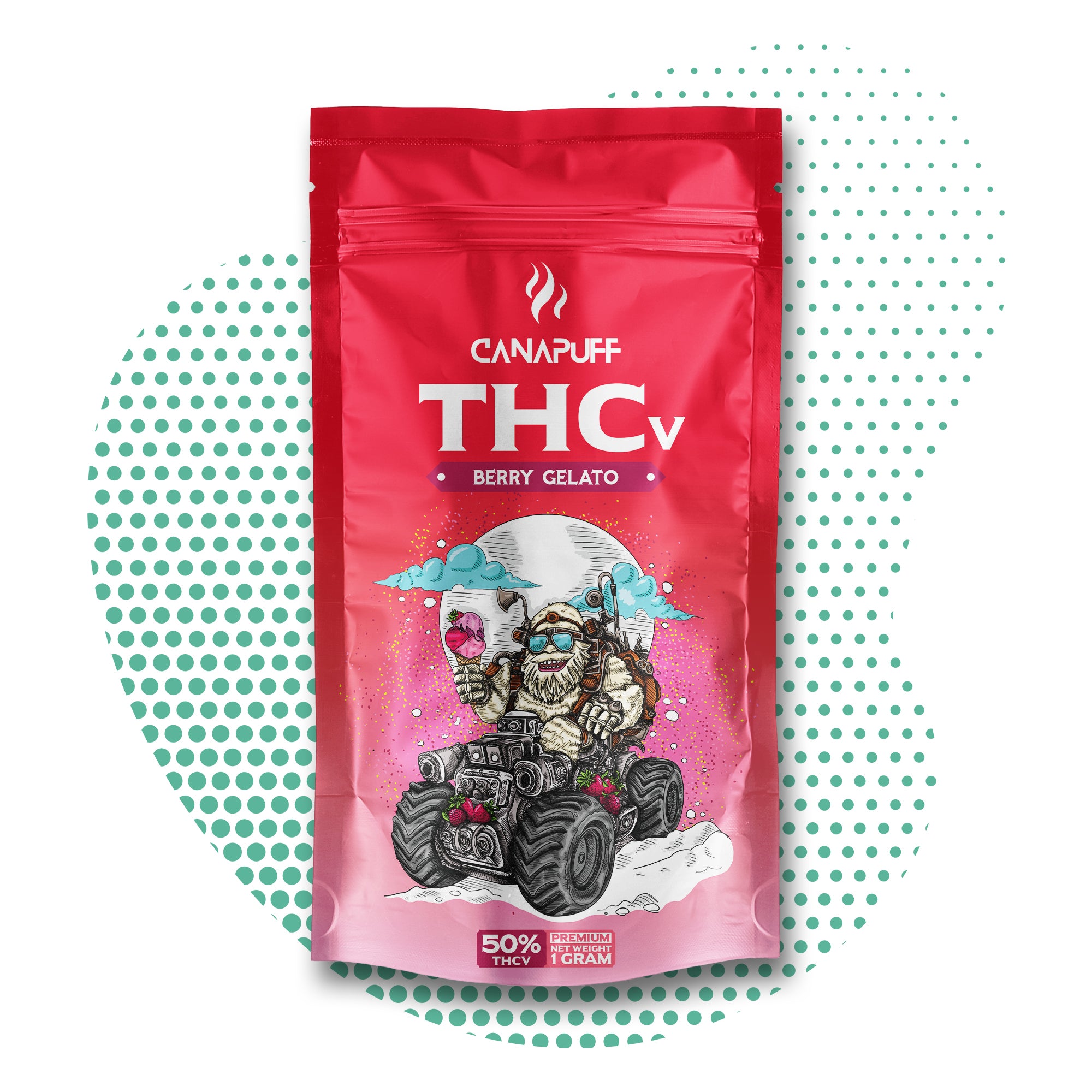 CanaPuff - GELATO DE FRUTAS 50% - Flores THCv