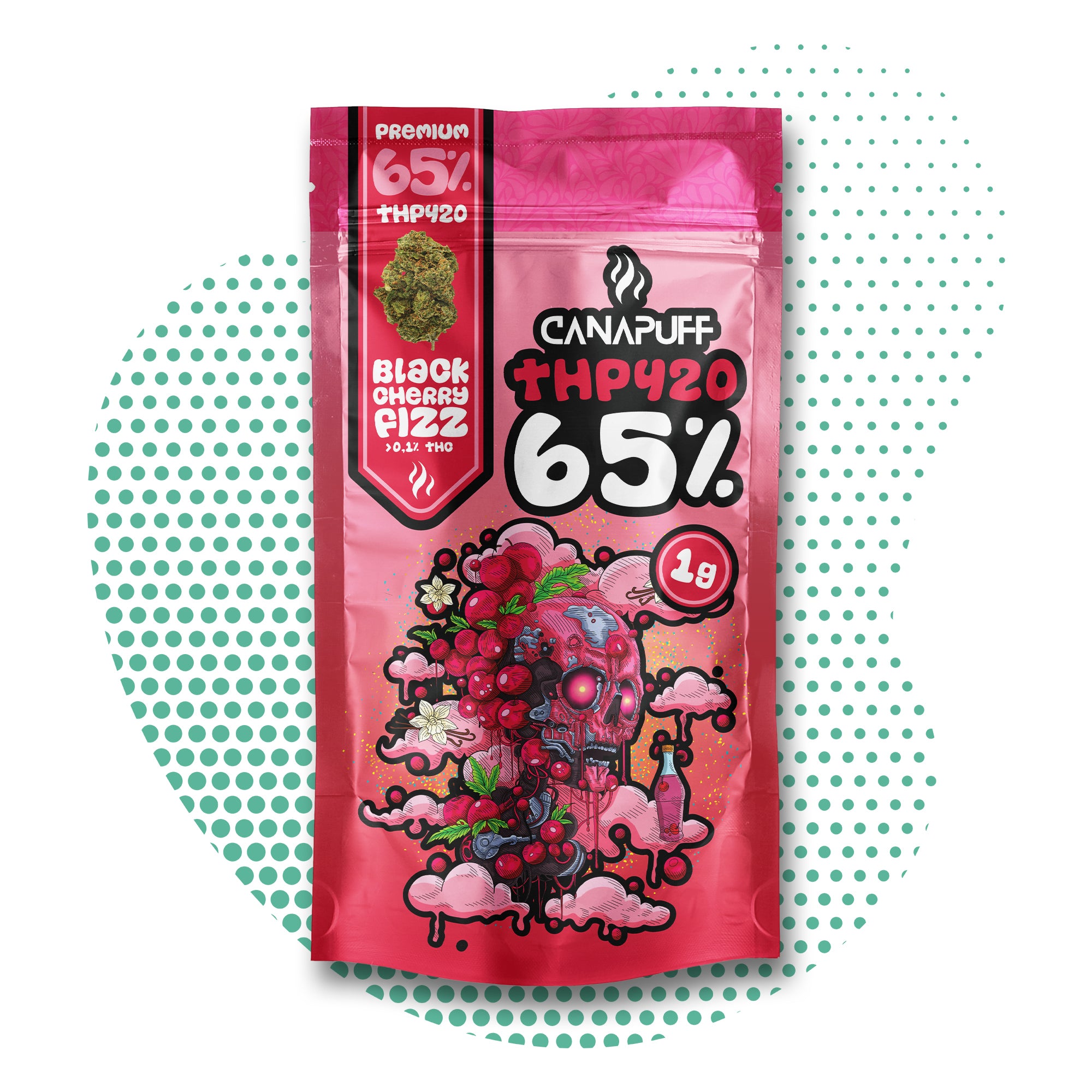 Canapuff - Black Cherry Fizz 65% - THP420 Flores
