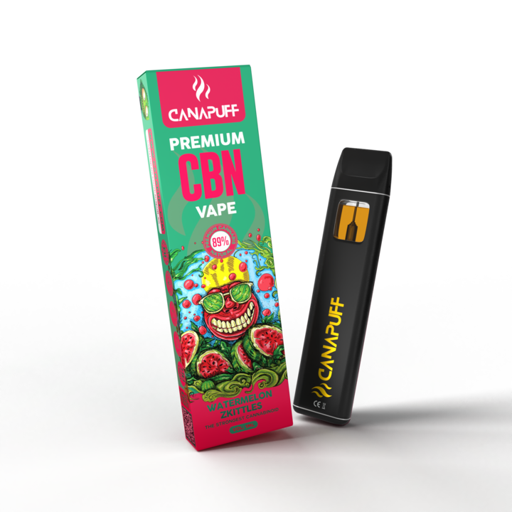 WATERMELON ZKITTLES 89% CBN - CanaPuff - Uso Único - 1ml