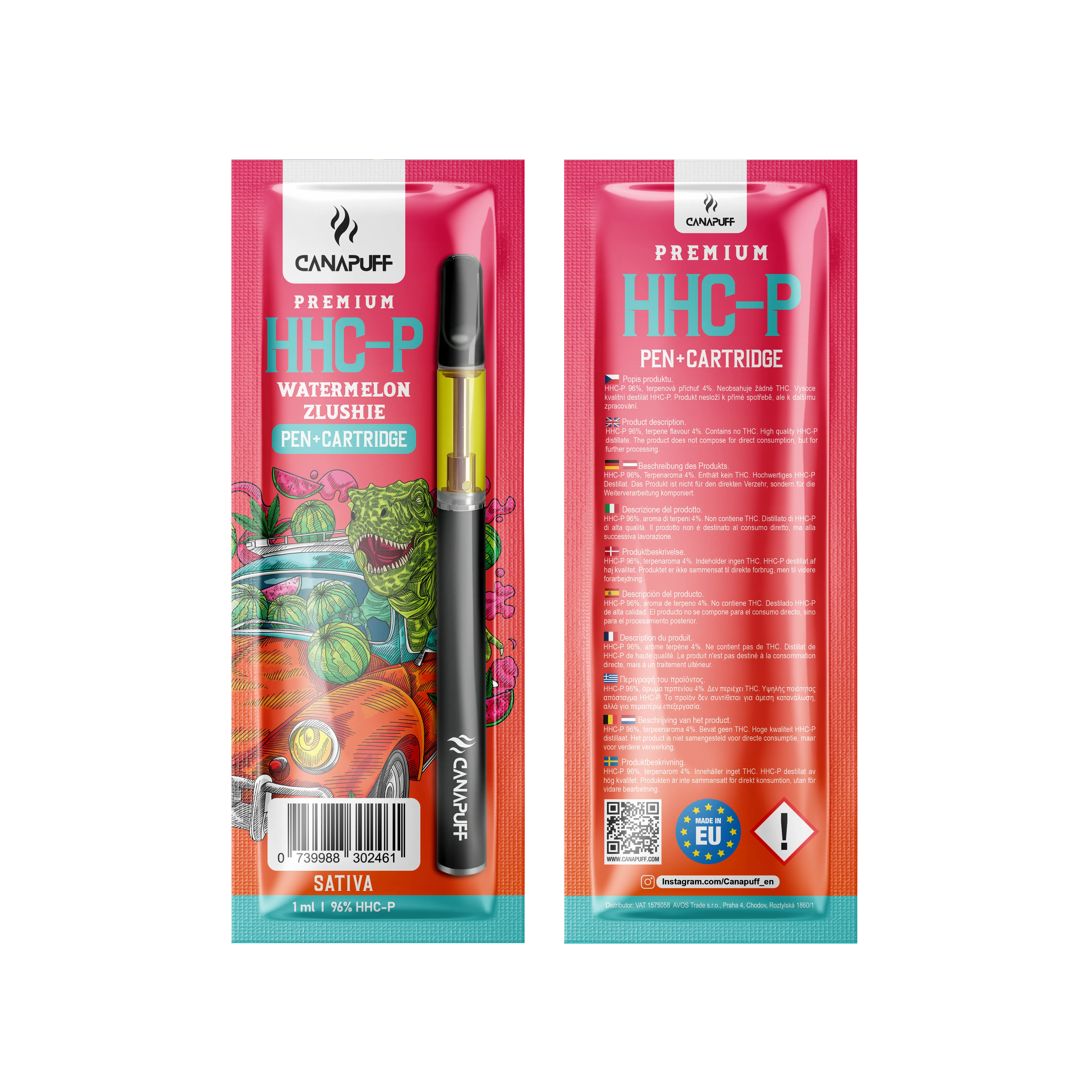 canapuff watermelon zlushie hhc p 96 recarga de caneta
