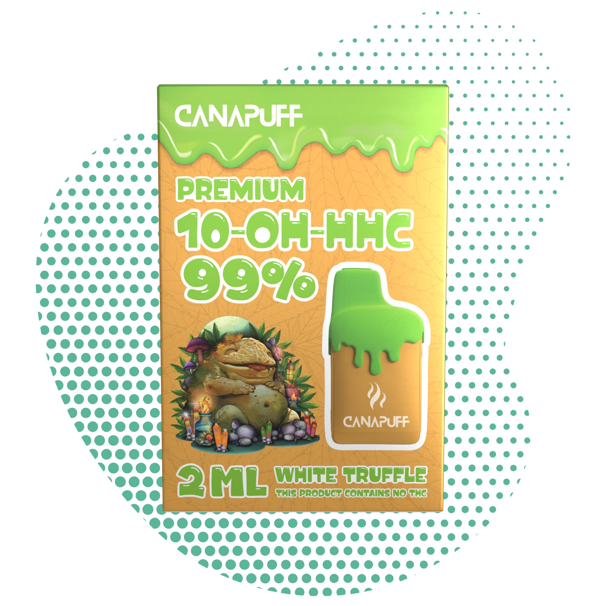 Trufa Branca 99% 10-OH-HHC - Canapuff - Uma Utilização - 2ml
