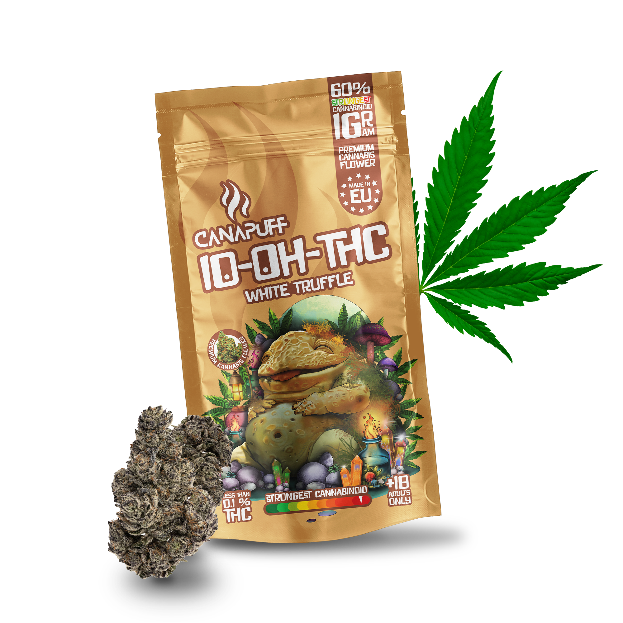 Canapuff - Trufa Branca 60% - Flores 10-OH-THC